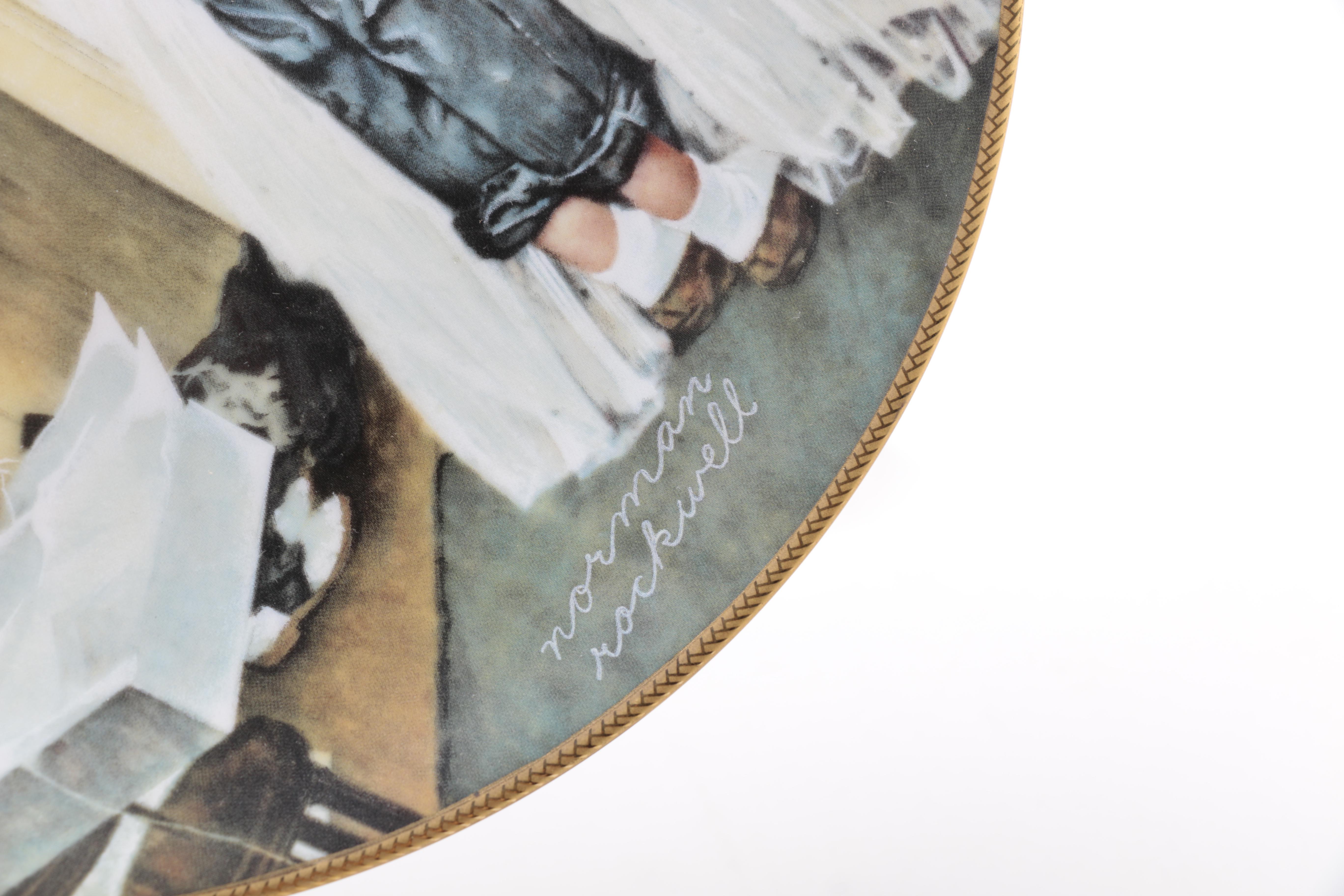 Knowles Norman Rockwell "Coming of Age" Plates