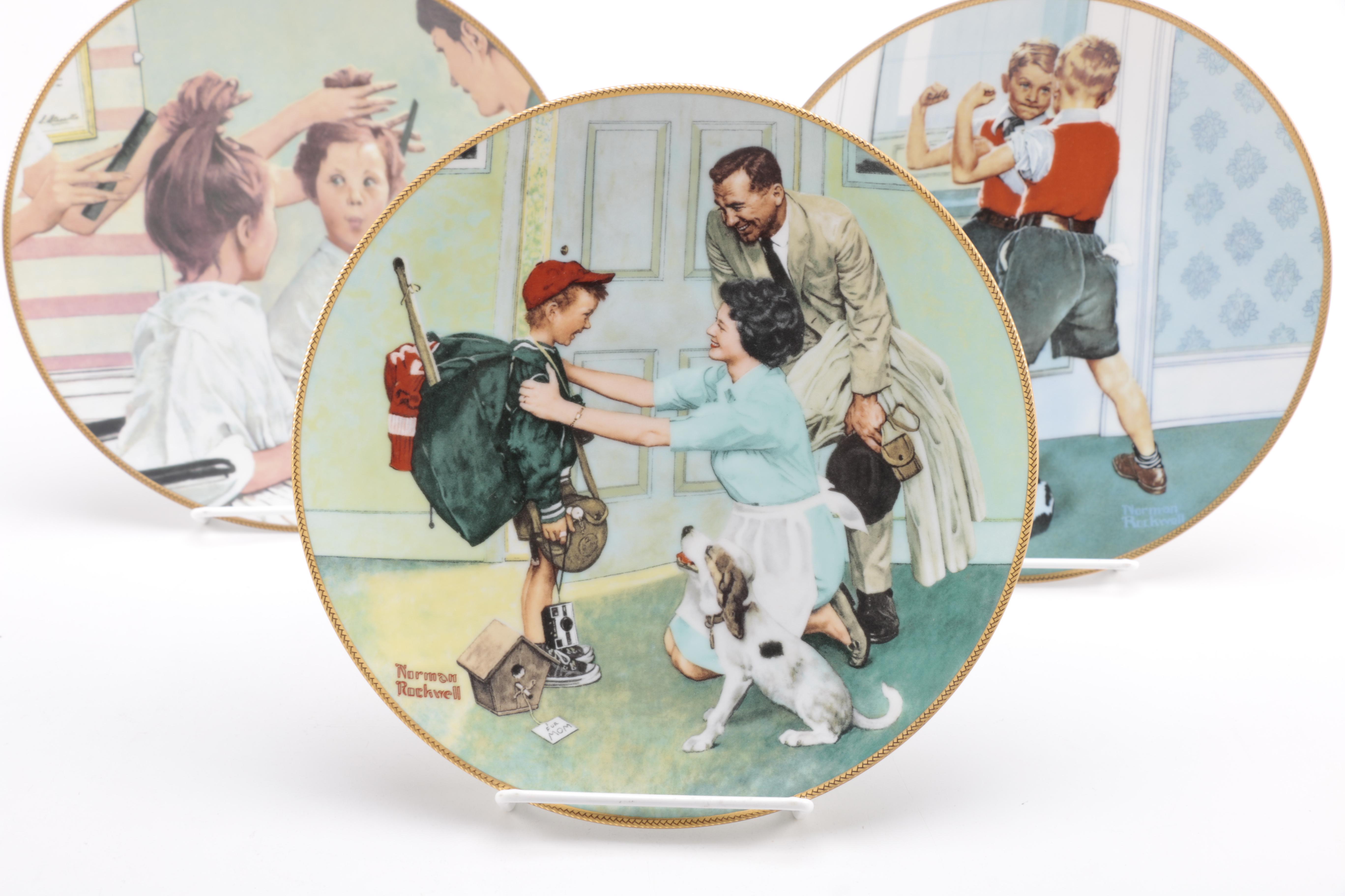 Knowles Norman Rockwell "Coming of Age" Plates