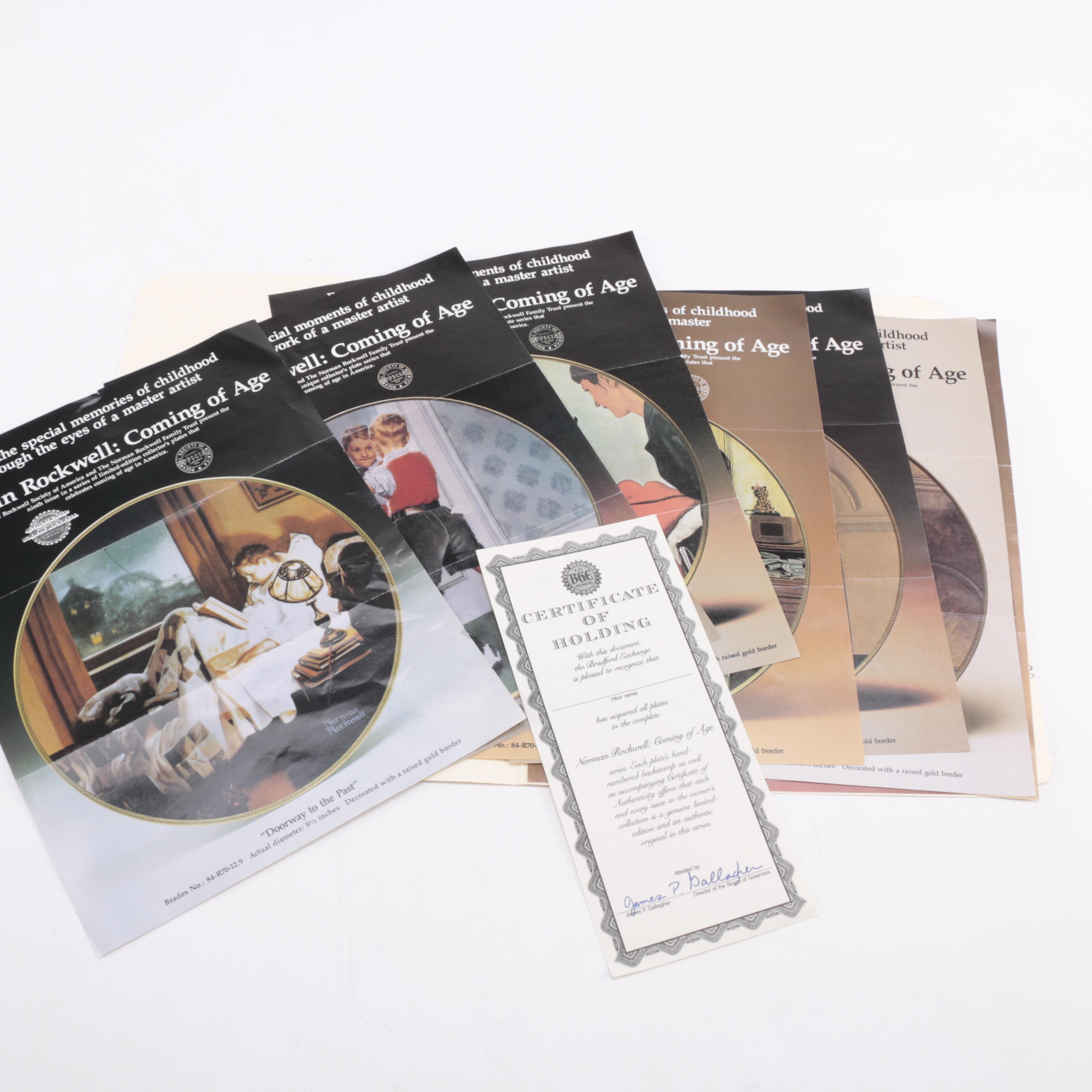 Knowles Norman Rockwell "Coming of Age" Plates