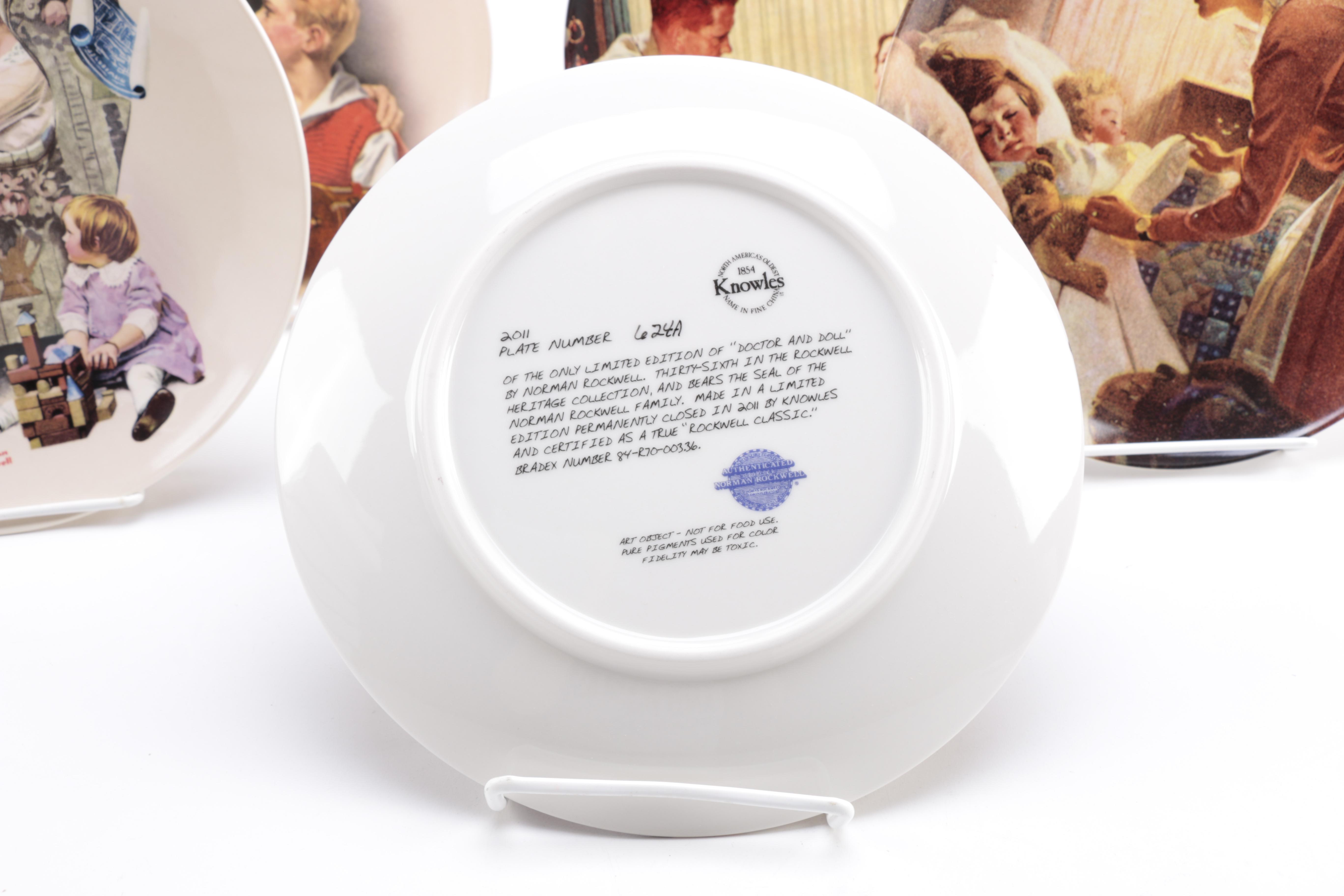 Collection of Norman Rockwell Heritage Plates