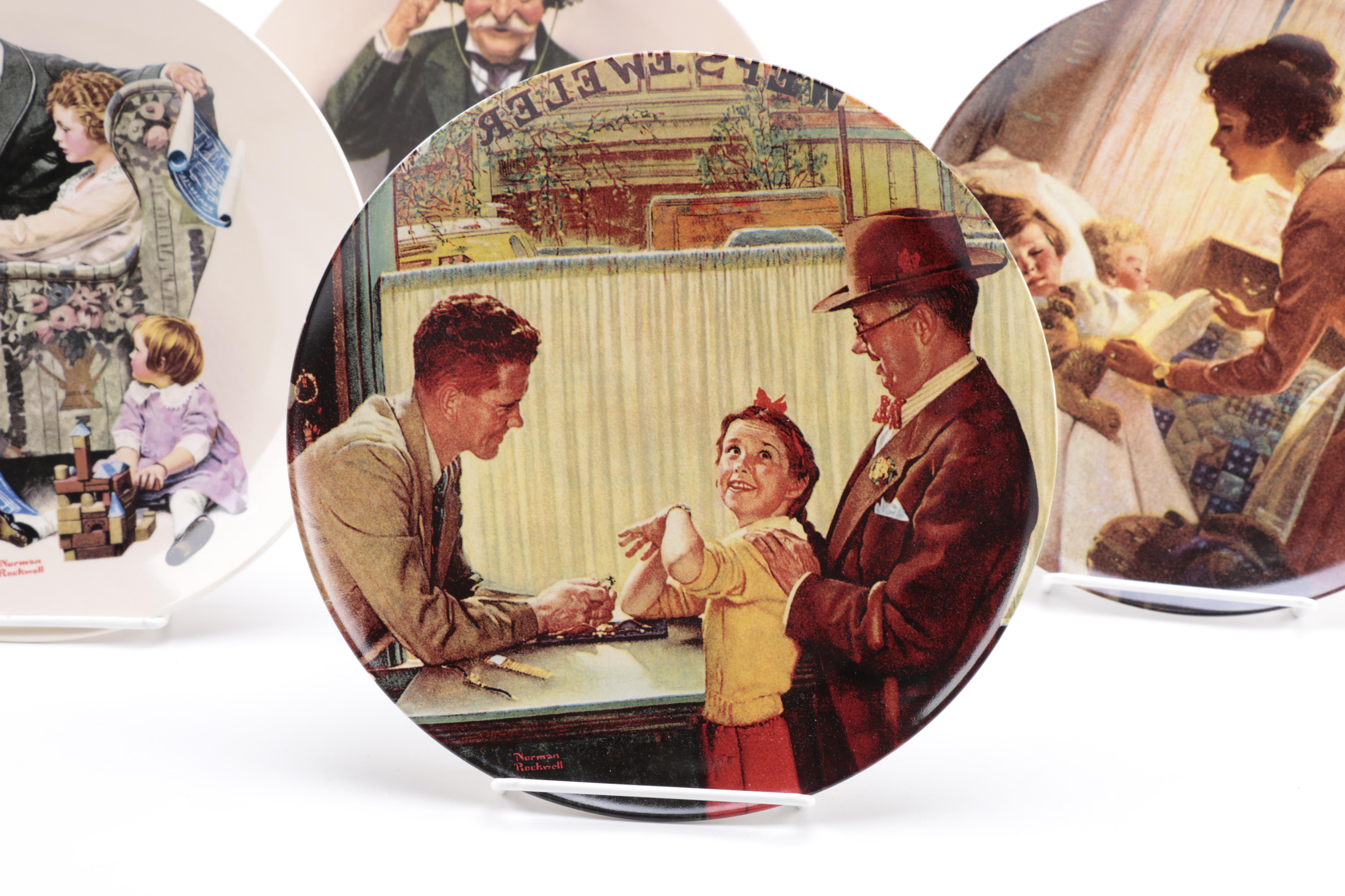 Collection of Norman Rockwell Heritage Plates