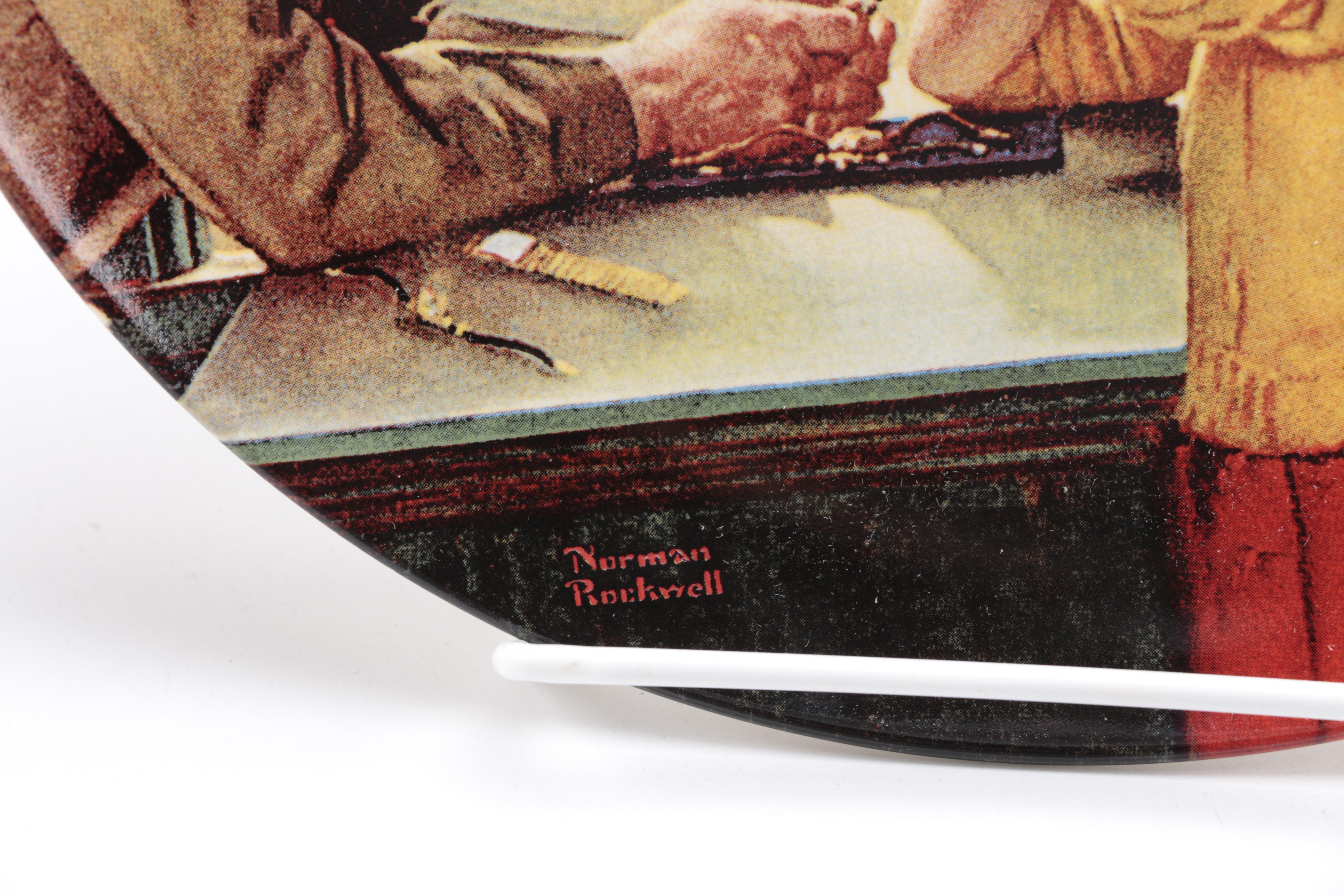 Collection of Norman Rockwell Heritage Plates