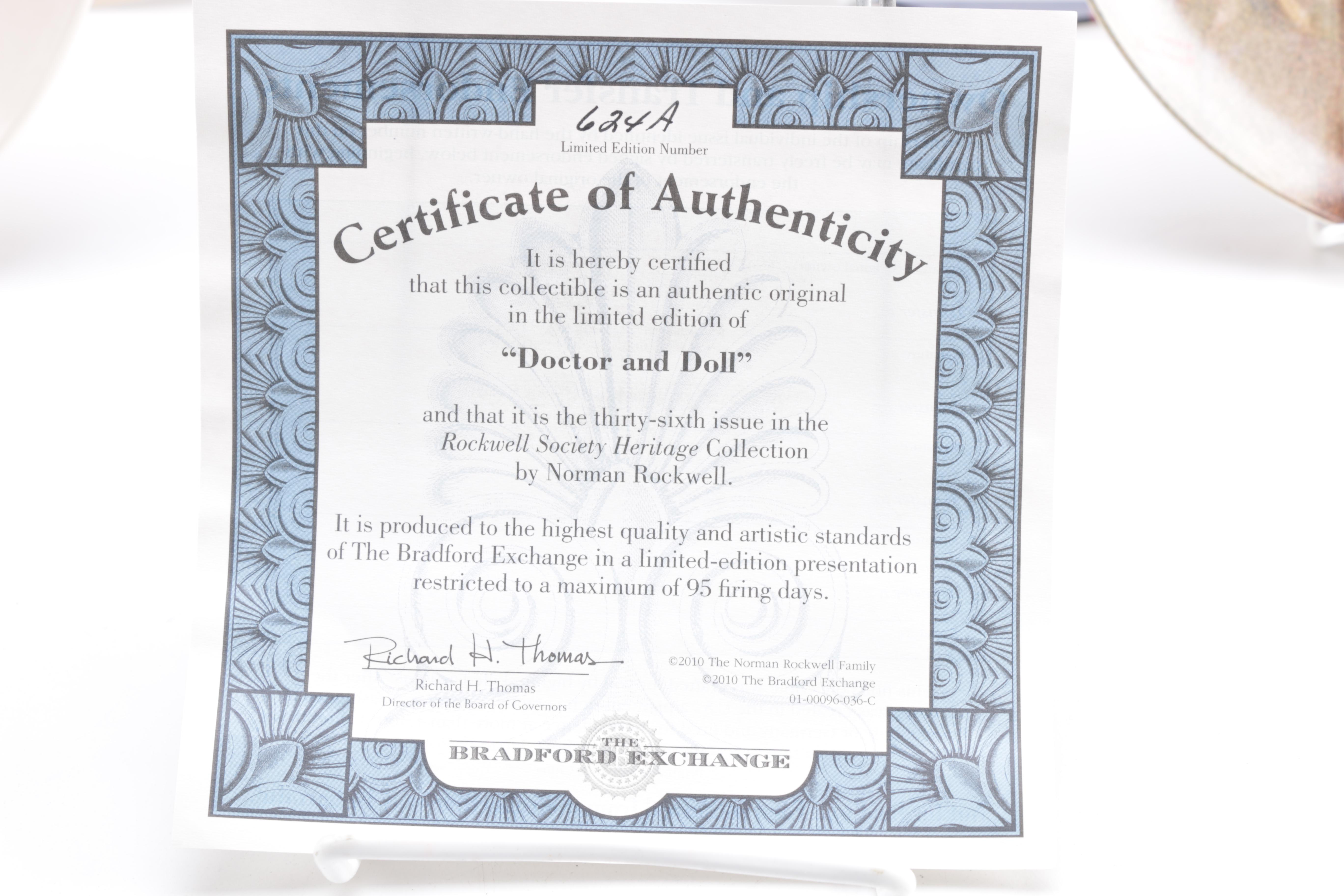 Collection of Norman Rockwell Heritage Plates