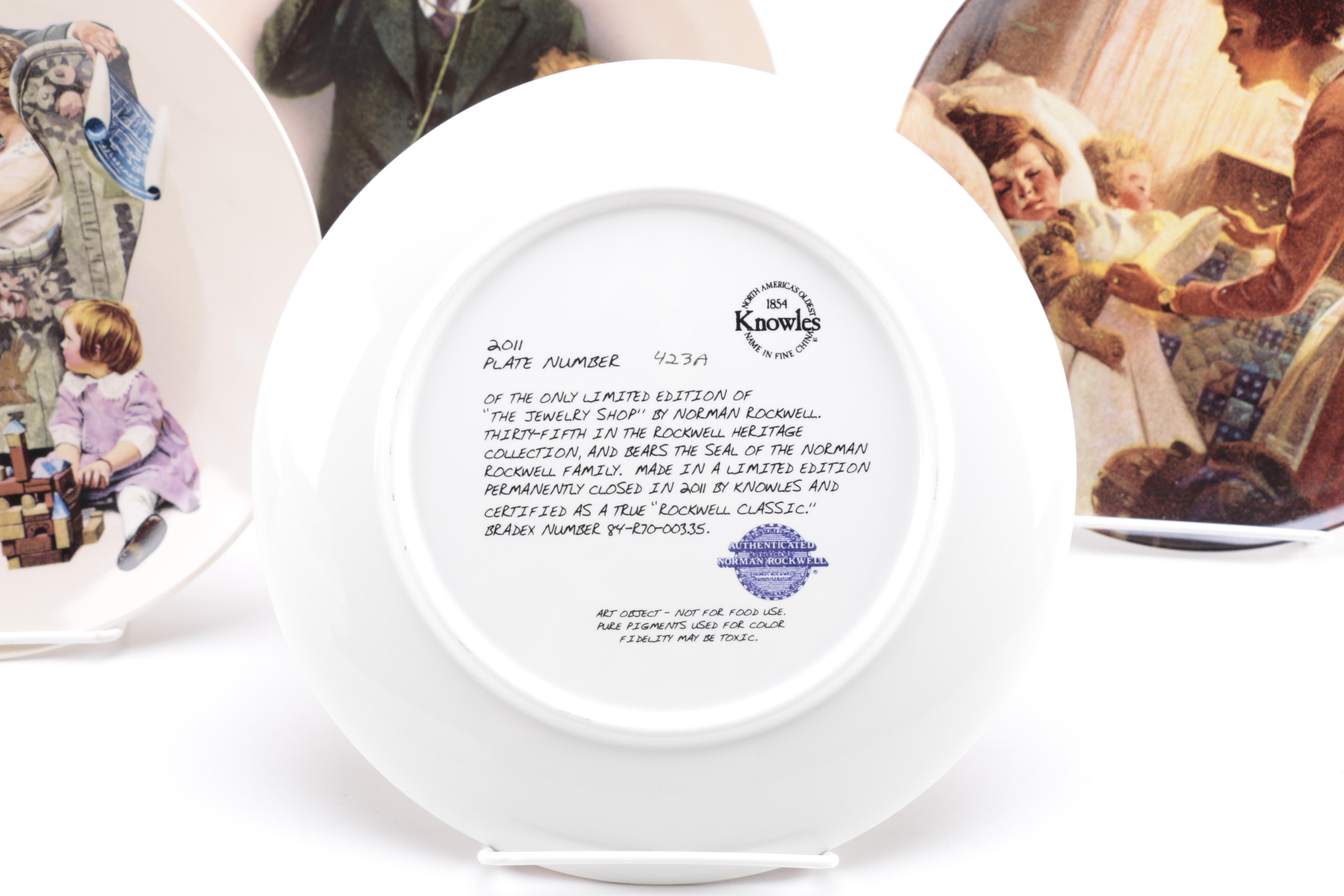Collection of Norman Rockwell Heritage Plates