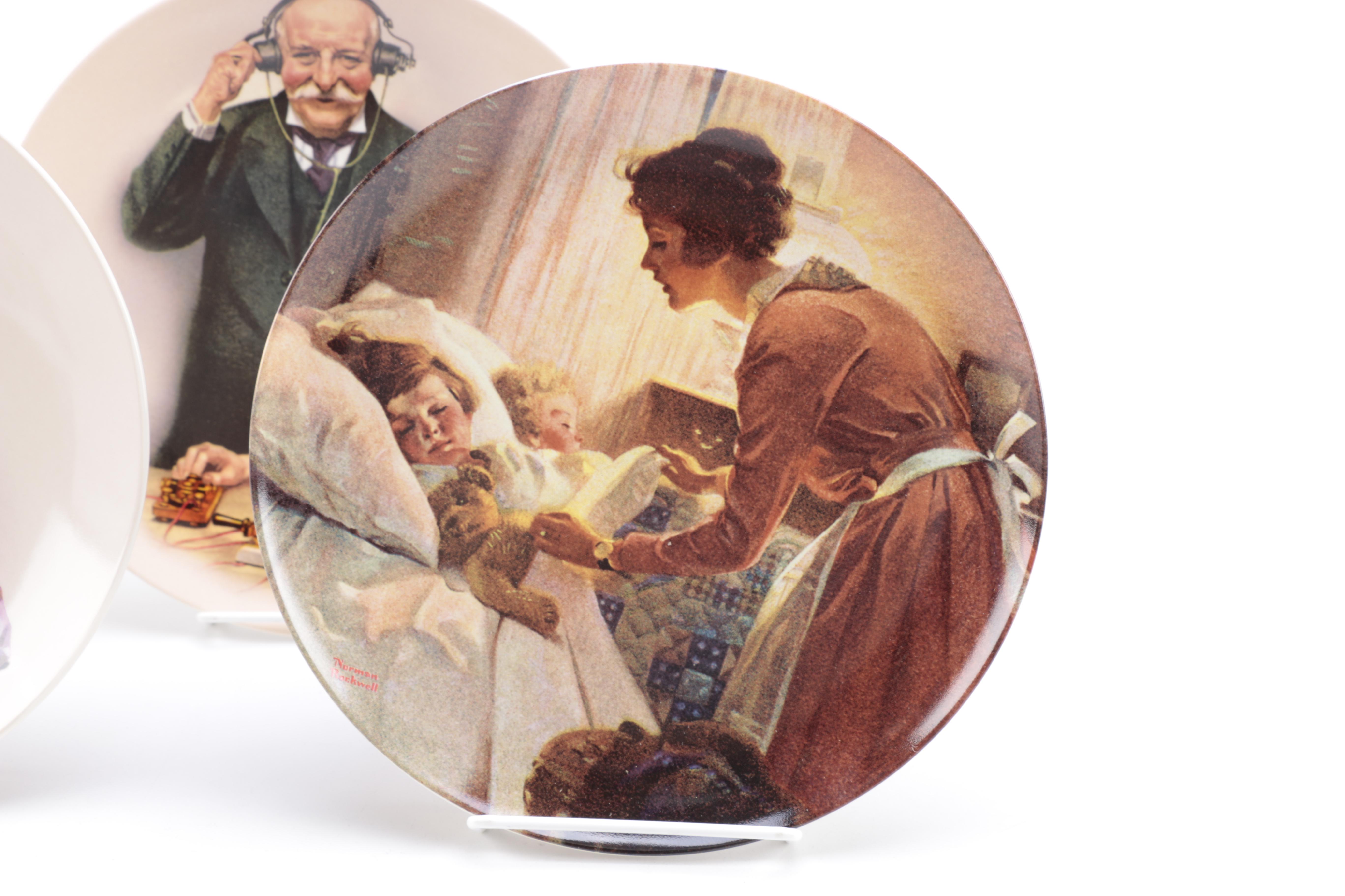 Collection of Norman Rockwell Heritage Plates