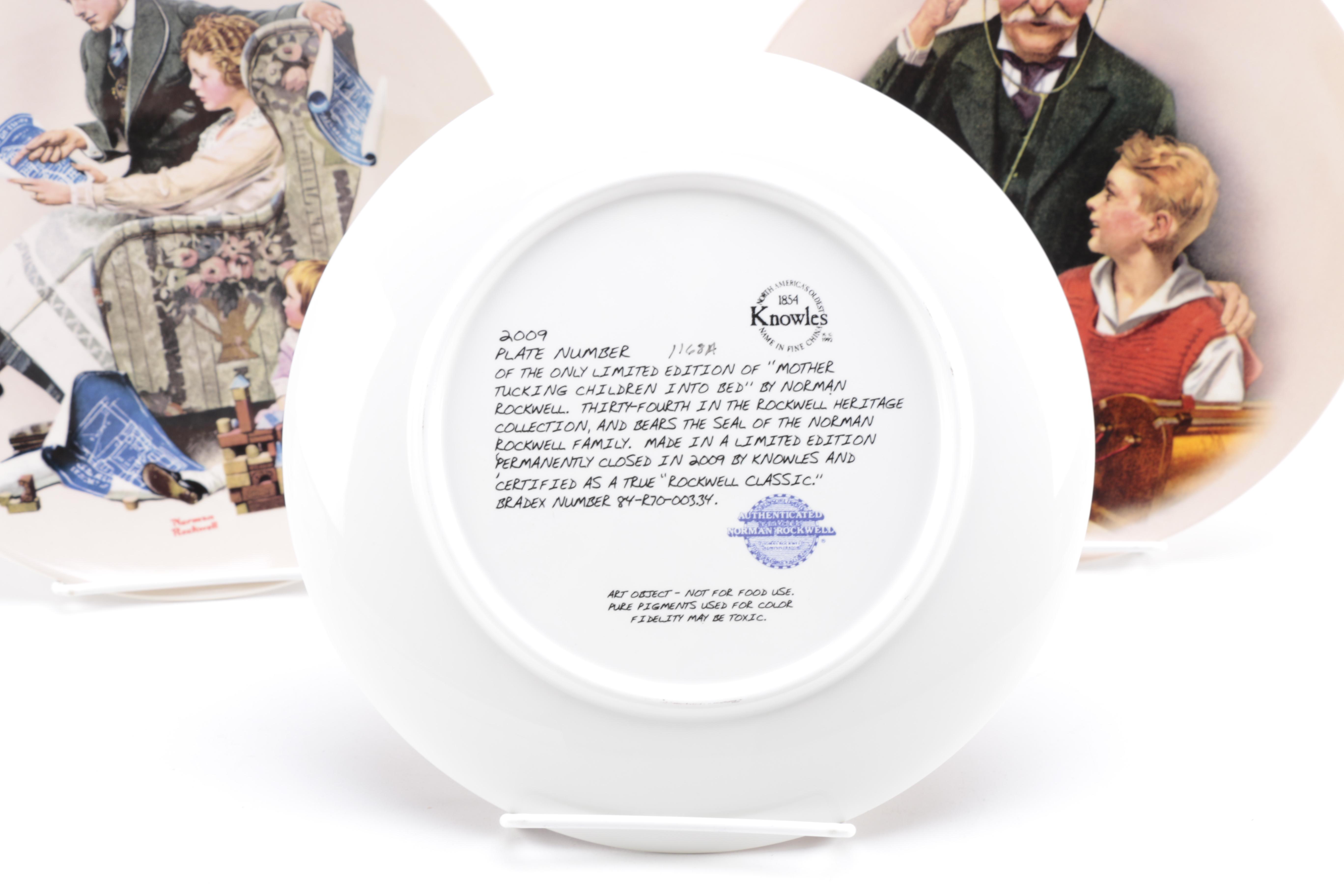 Collection of Norman Rockwell Heritage Plates