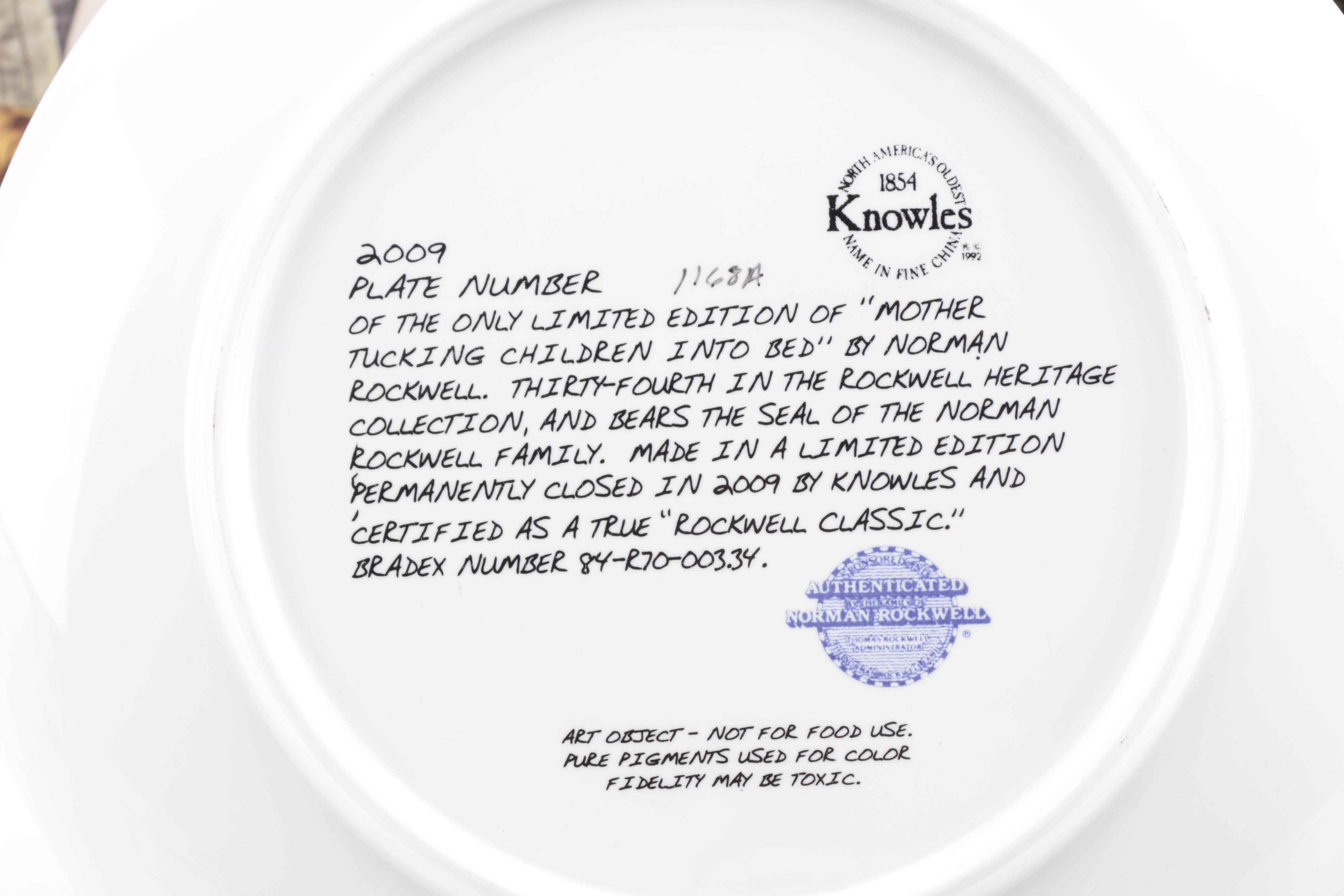 Collection of Norman Rockwell Heritage Plates