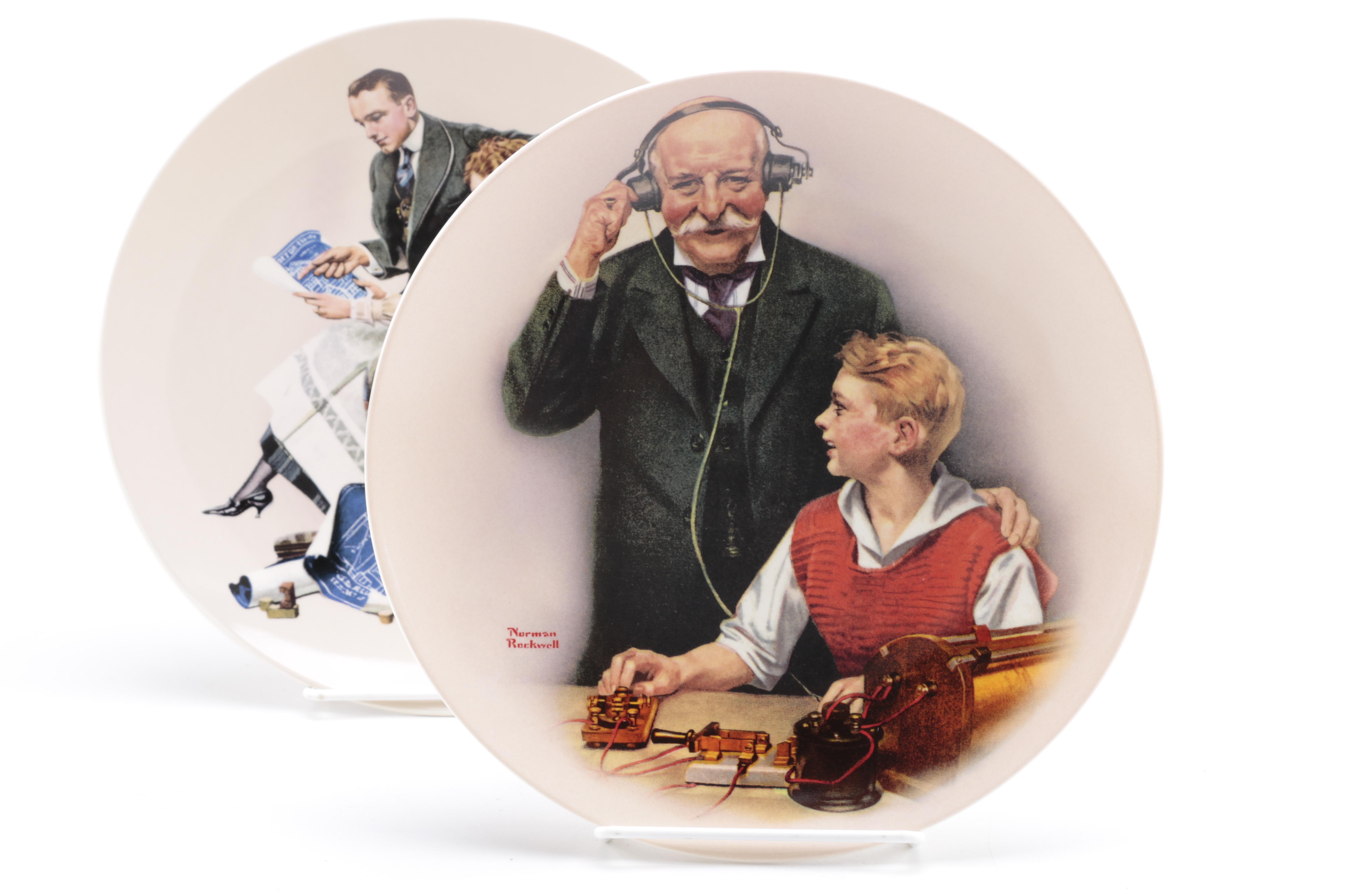 Collection of Norman Rockwell Heritage Plates