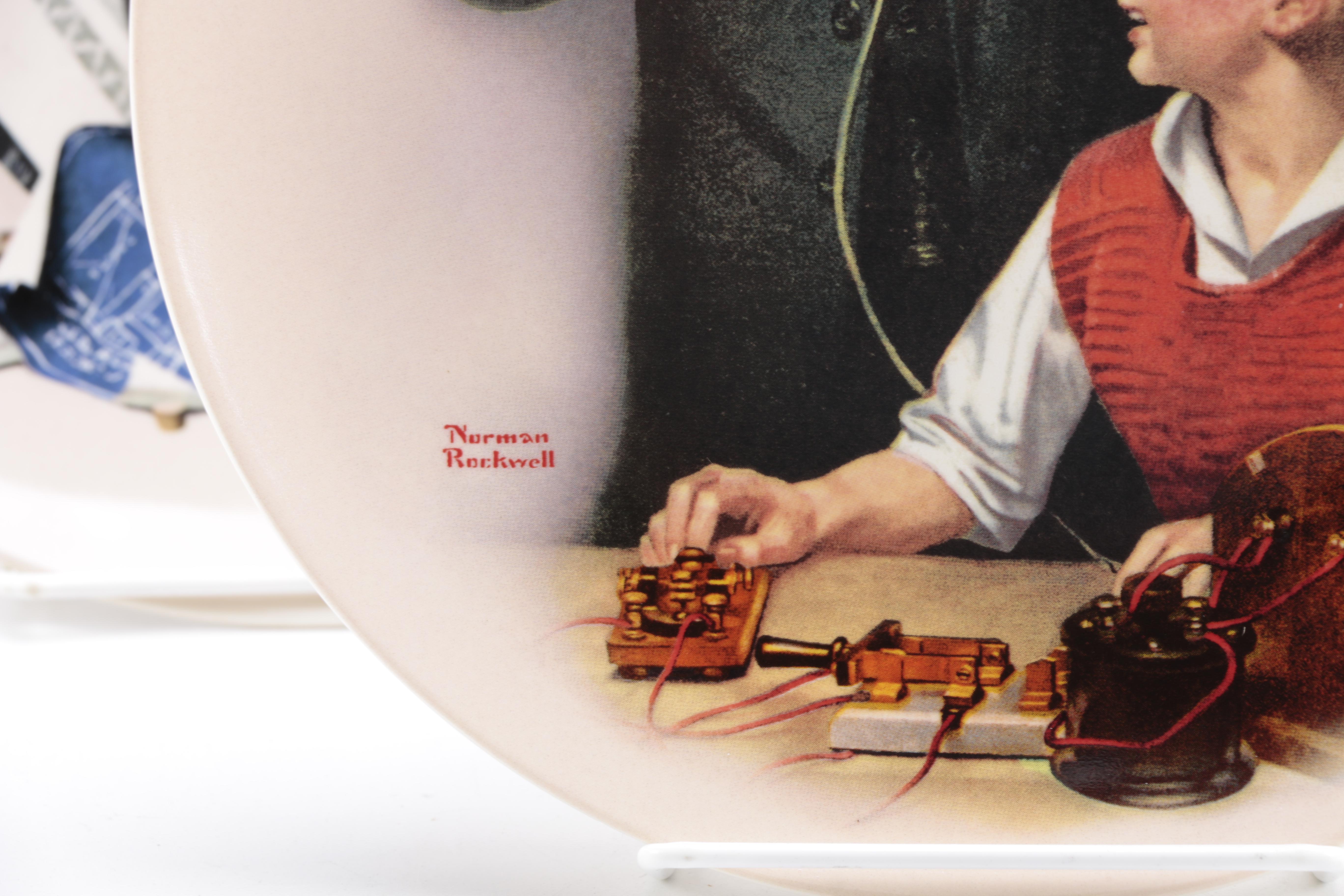 Collection of Norman Rockwell Heritage Plates