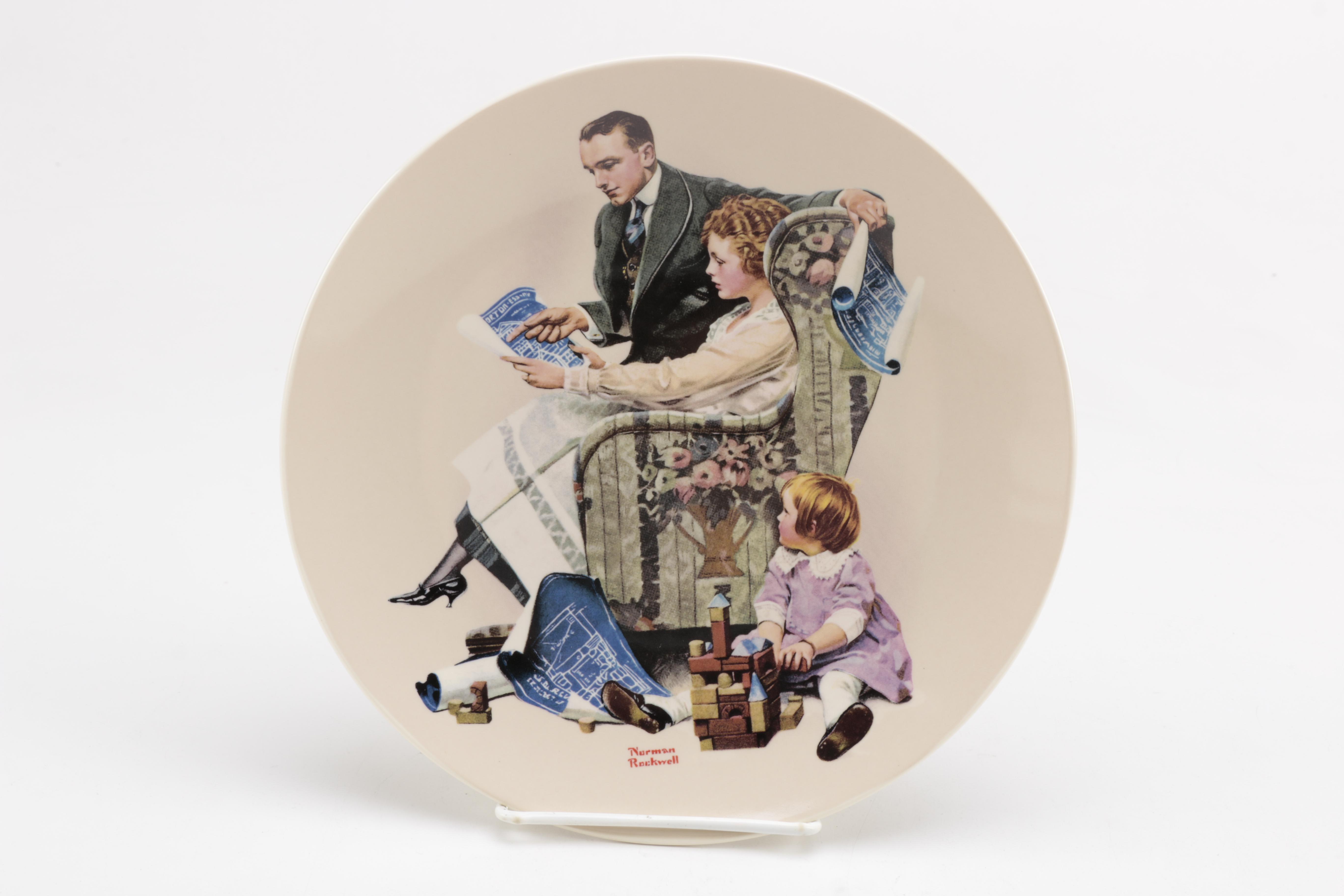 Collection of Norman Rockwell Heritage Plates