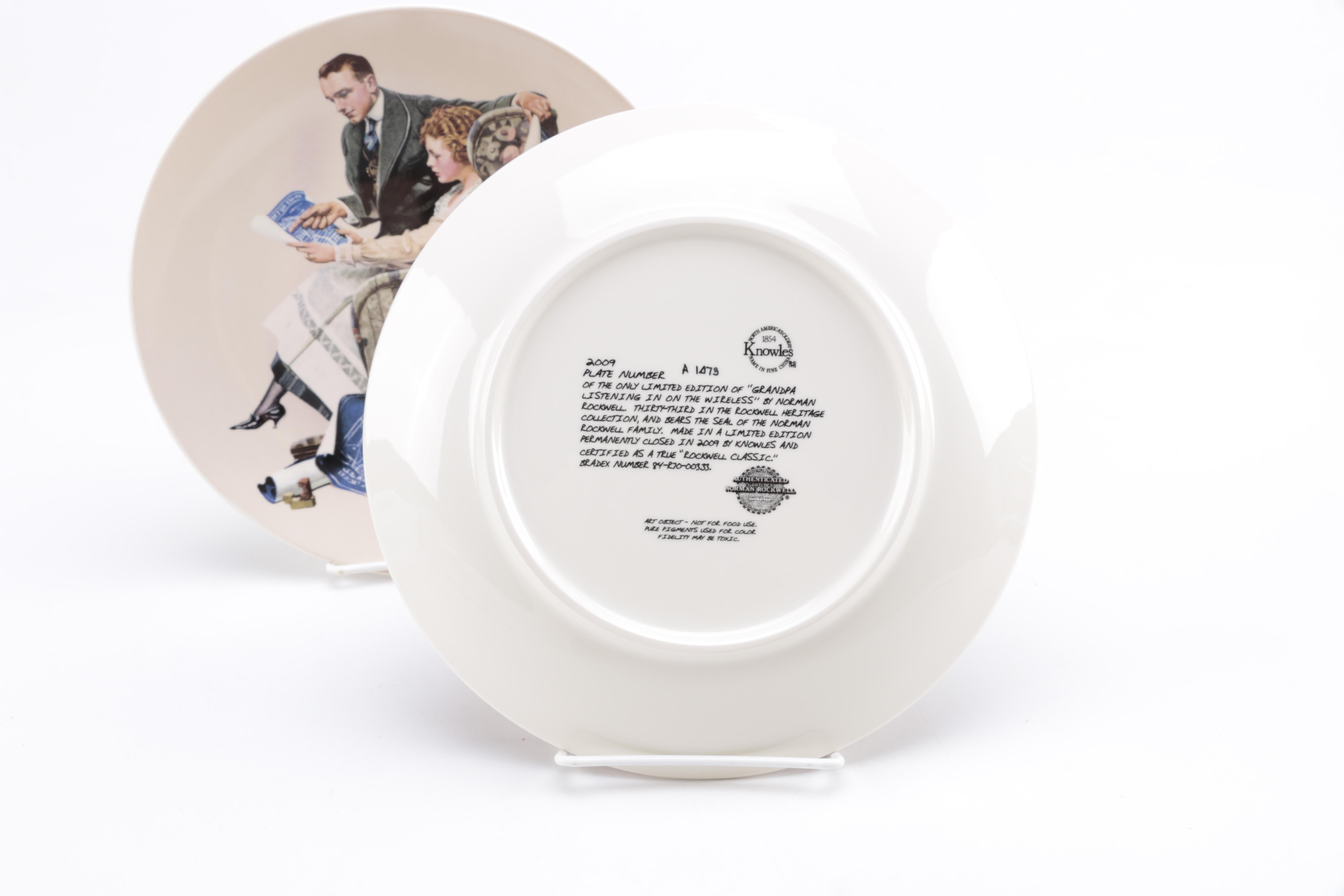 Collection of Norman Rockwell Heritage Plates