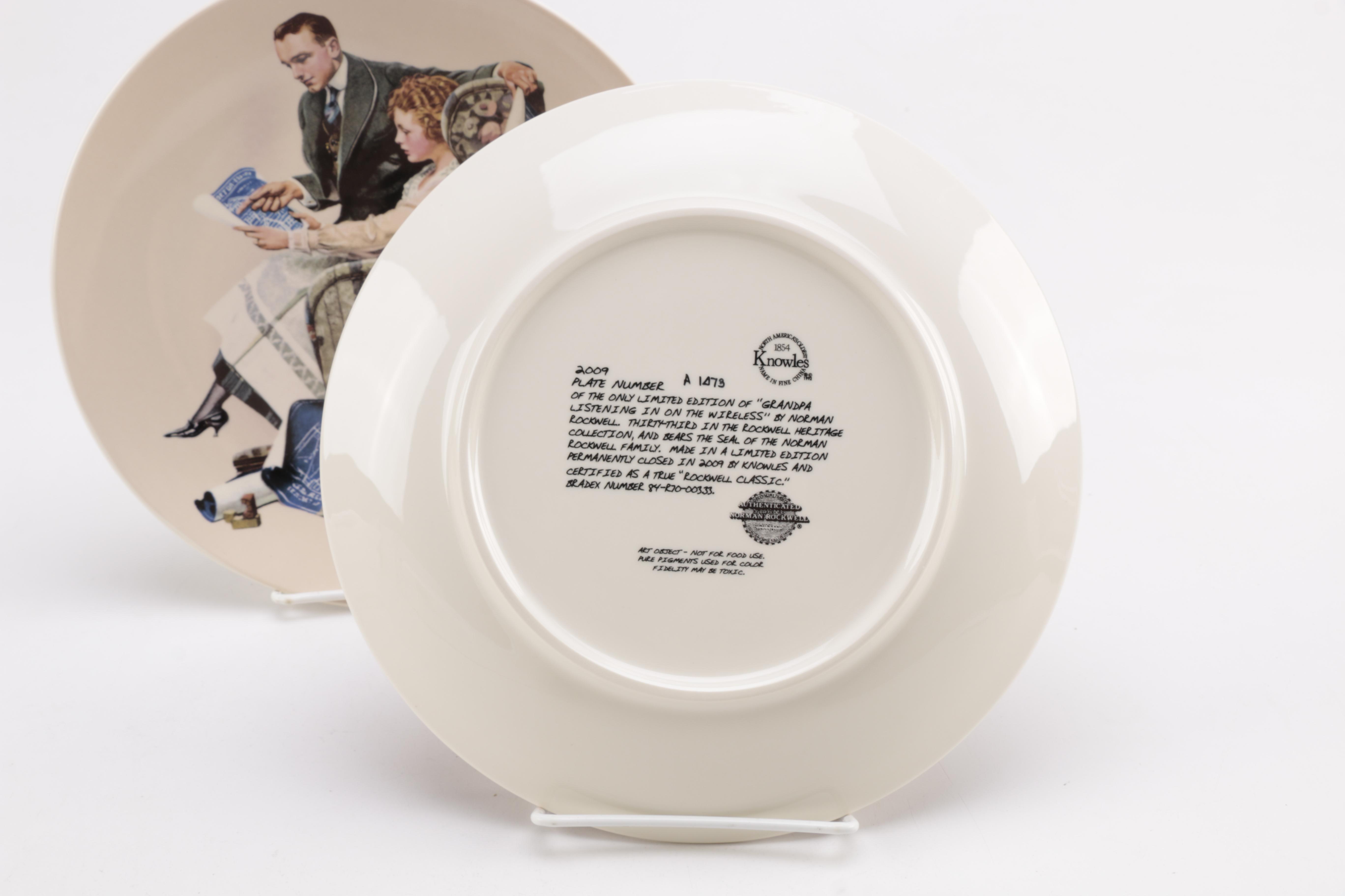 Collection of Norman Rockwell Heritage Plates