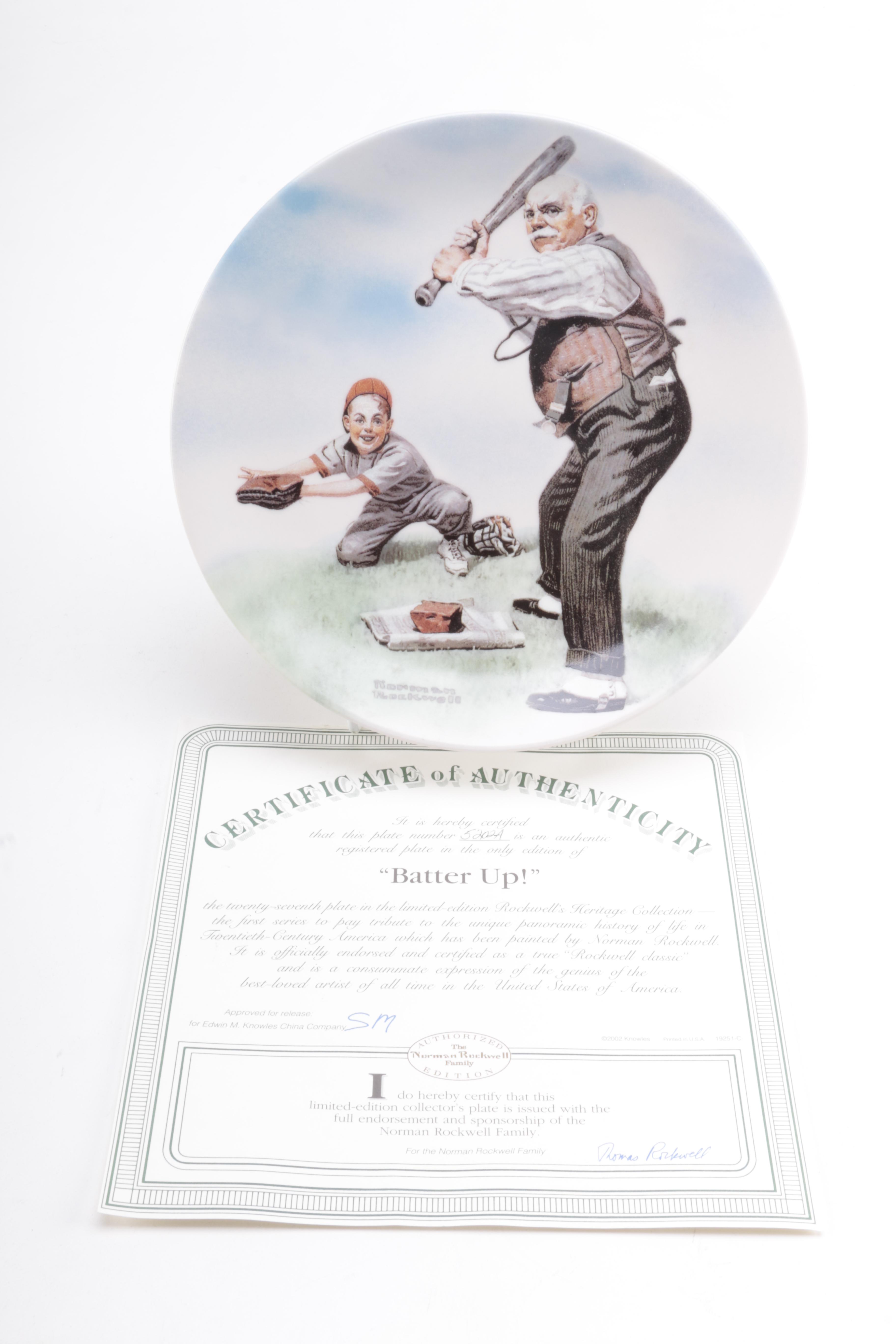 Five Heritage Collection Norman Rockwell Plates