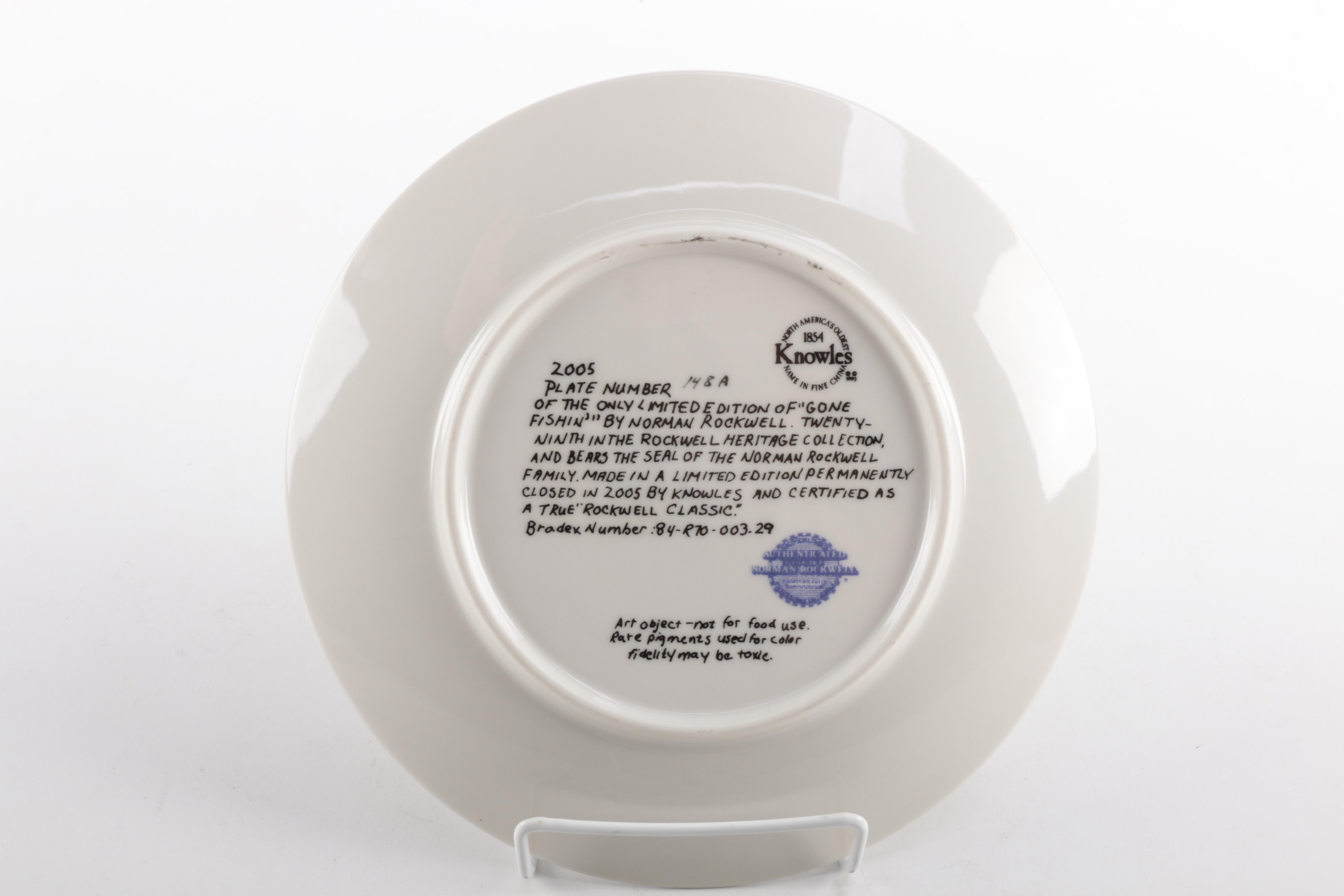 Five Heritage Collection Norman Rockwell Plates