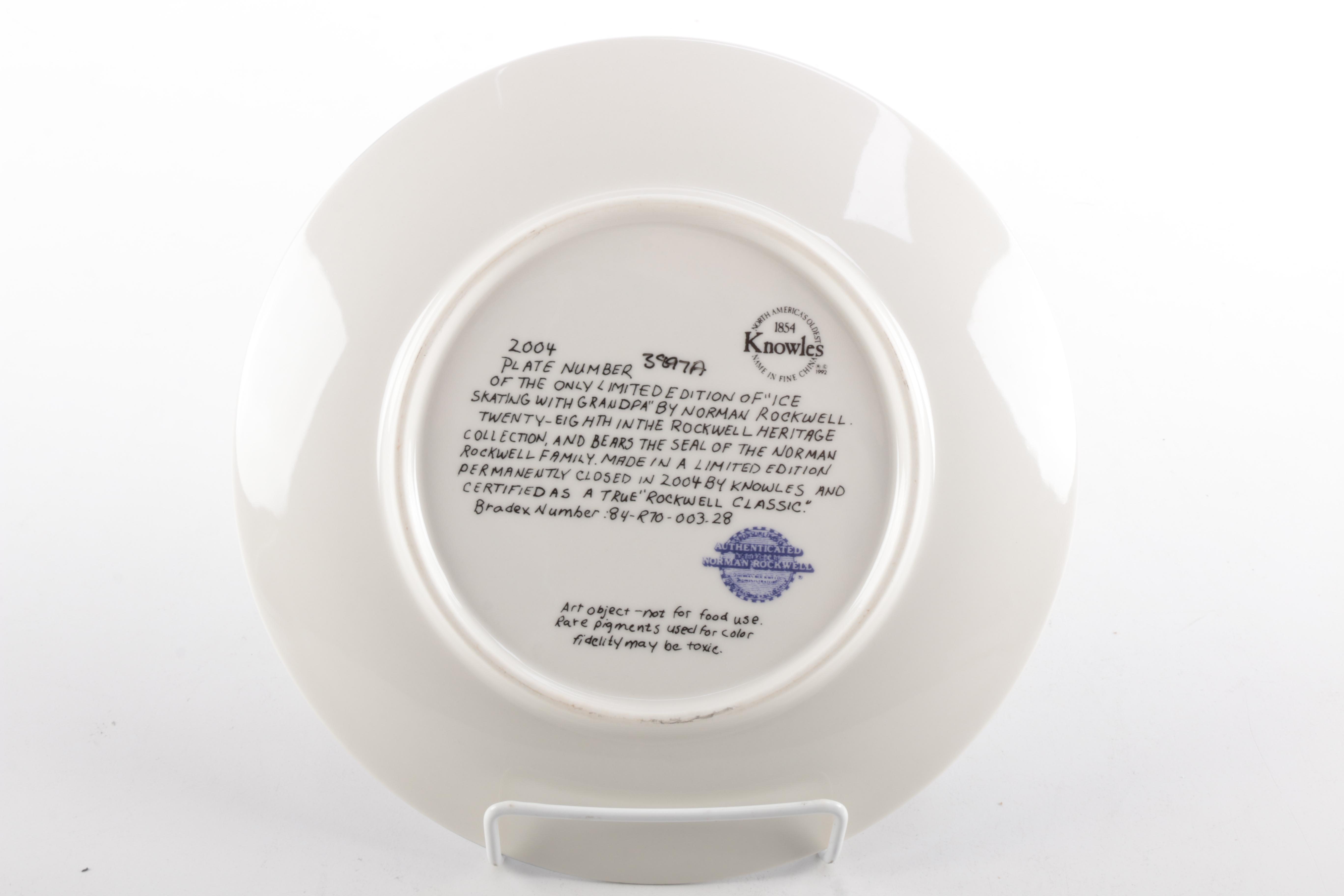 Five Heritage Collection Norman Rockwell Plates