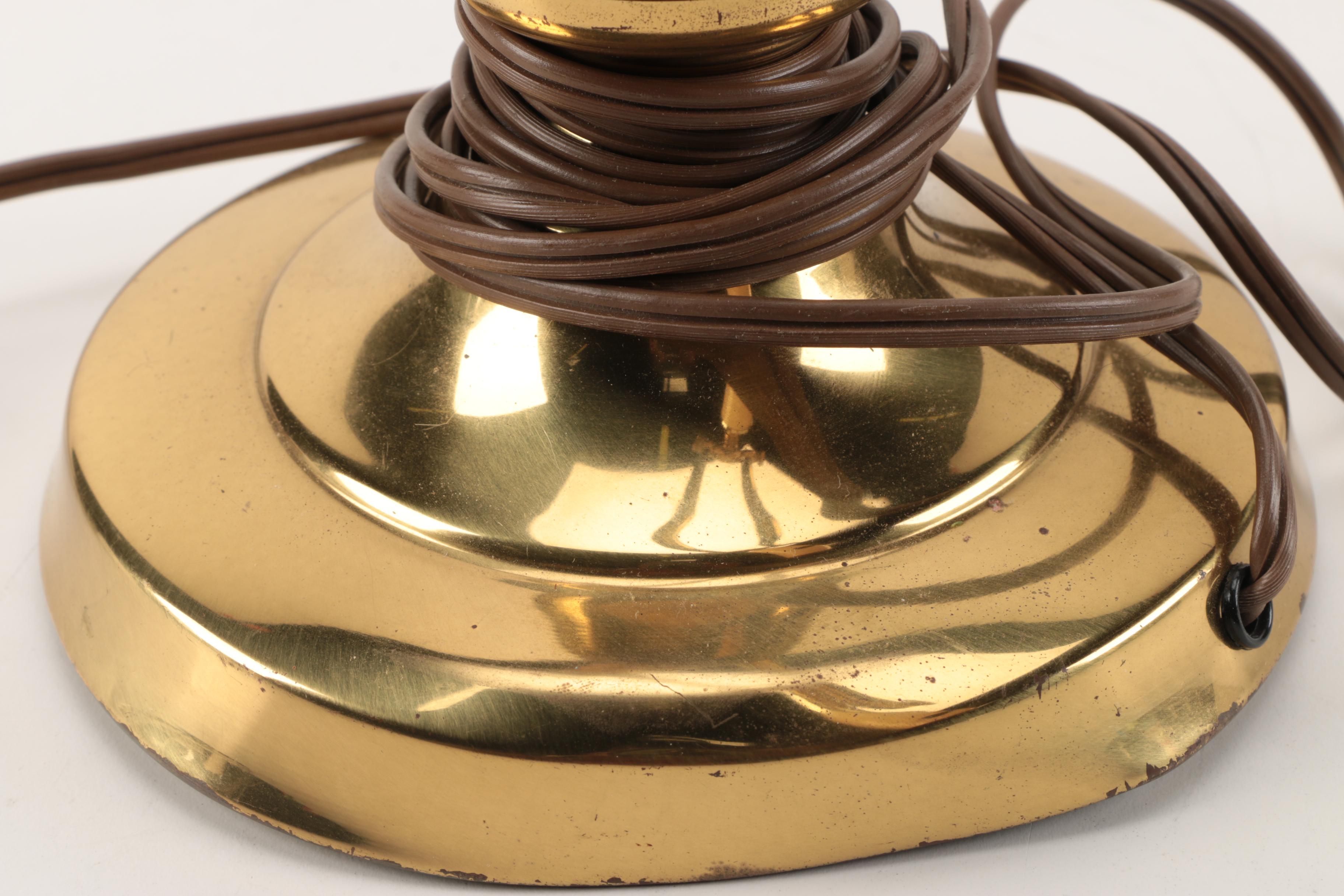 Adjustable Arm Brass Desk Lamp