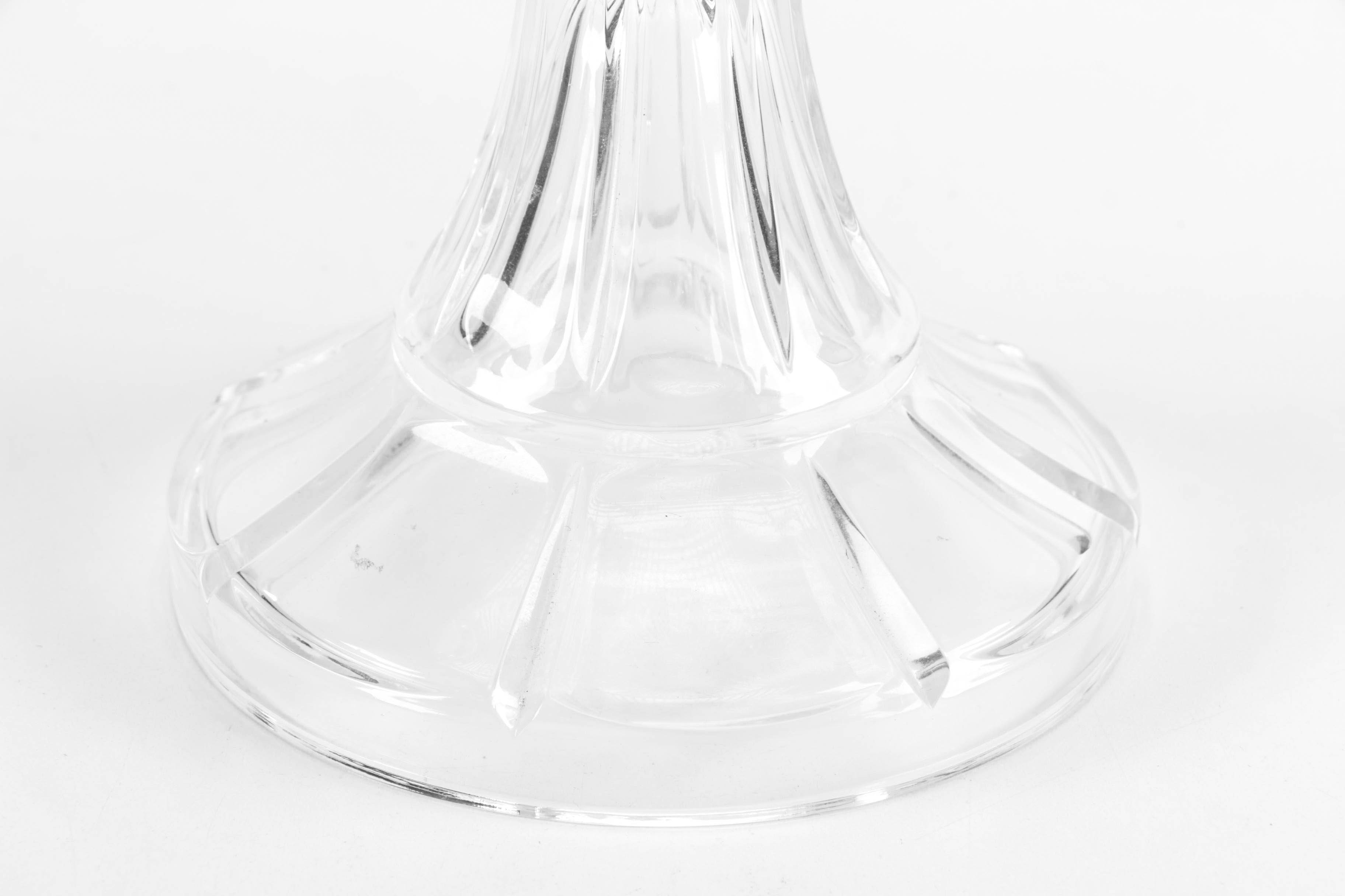 Two Crystal Bowls Including Block