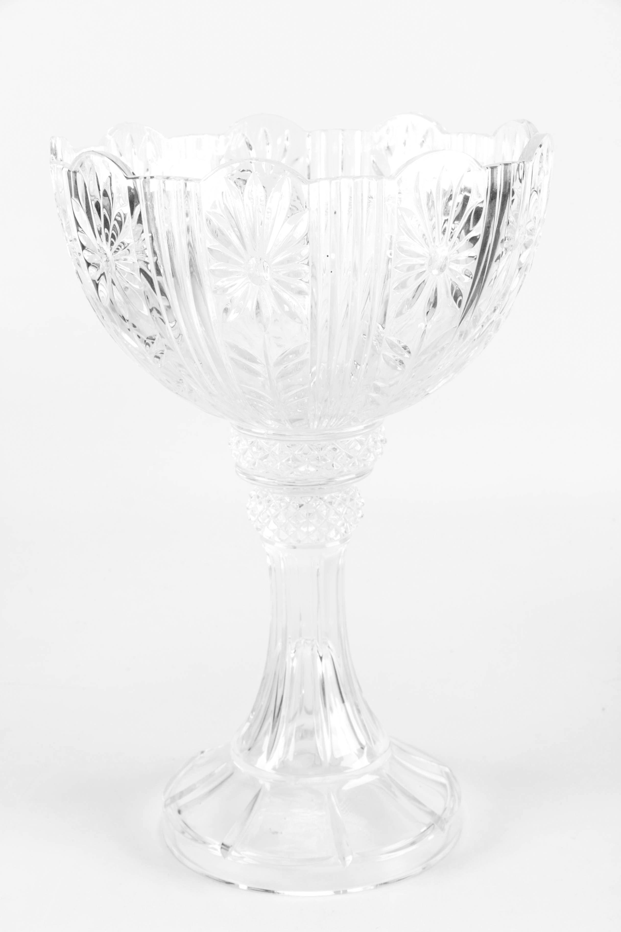 Two Crystal Bowls Including Block