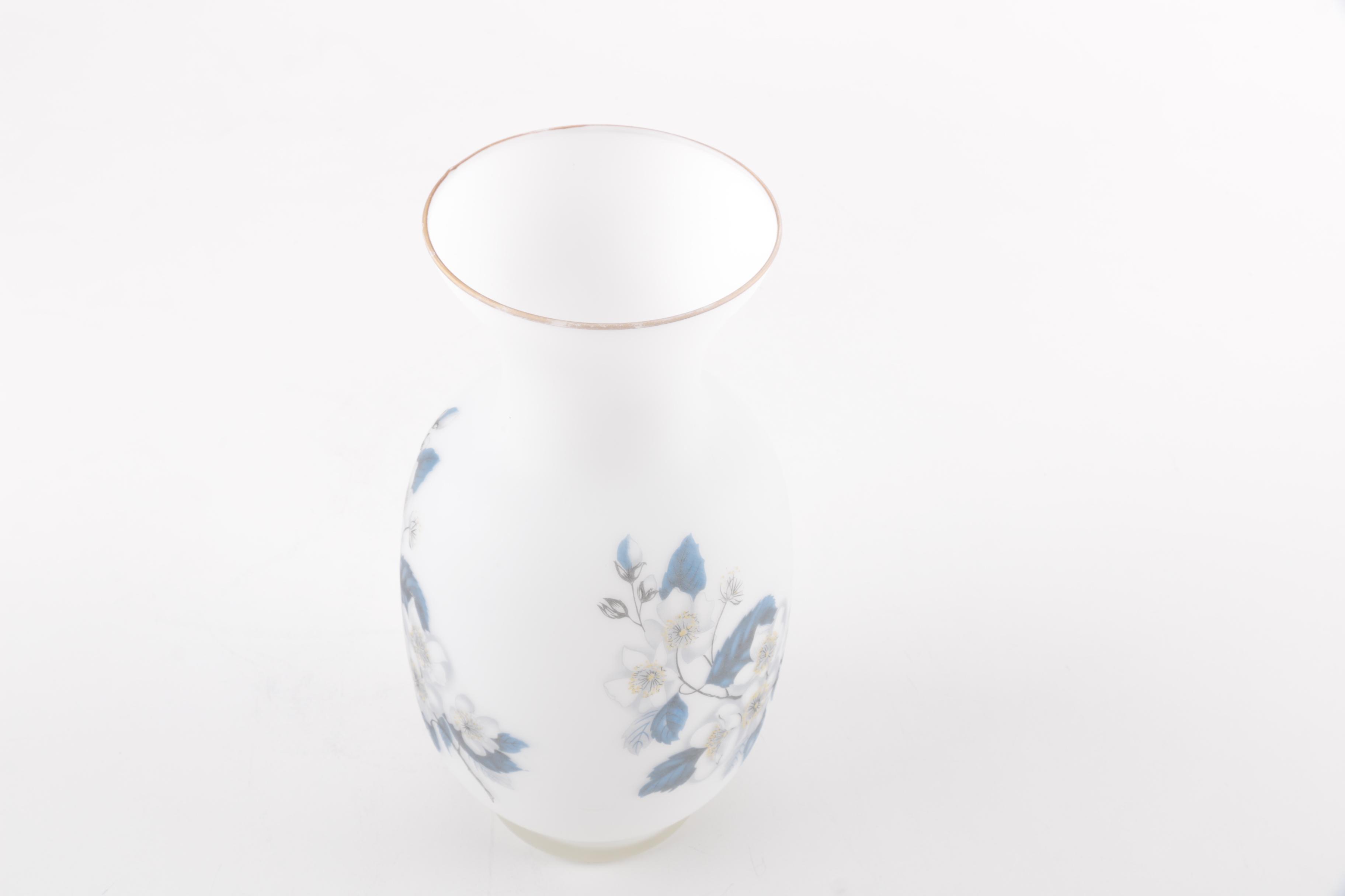 Vintage Haeger Pottery Vase and Norleans Glass Vase