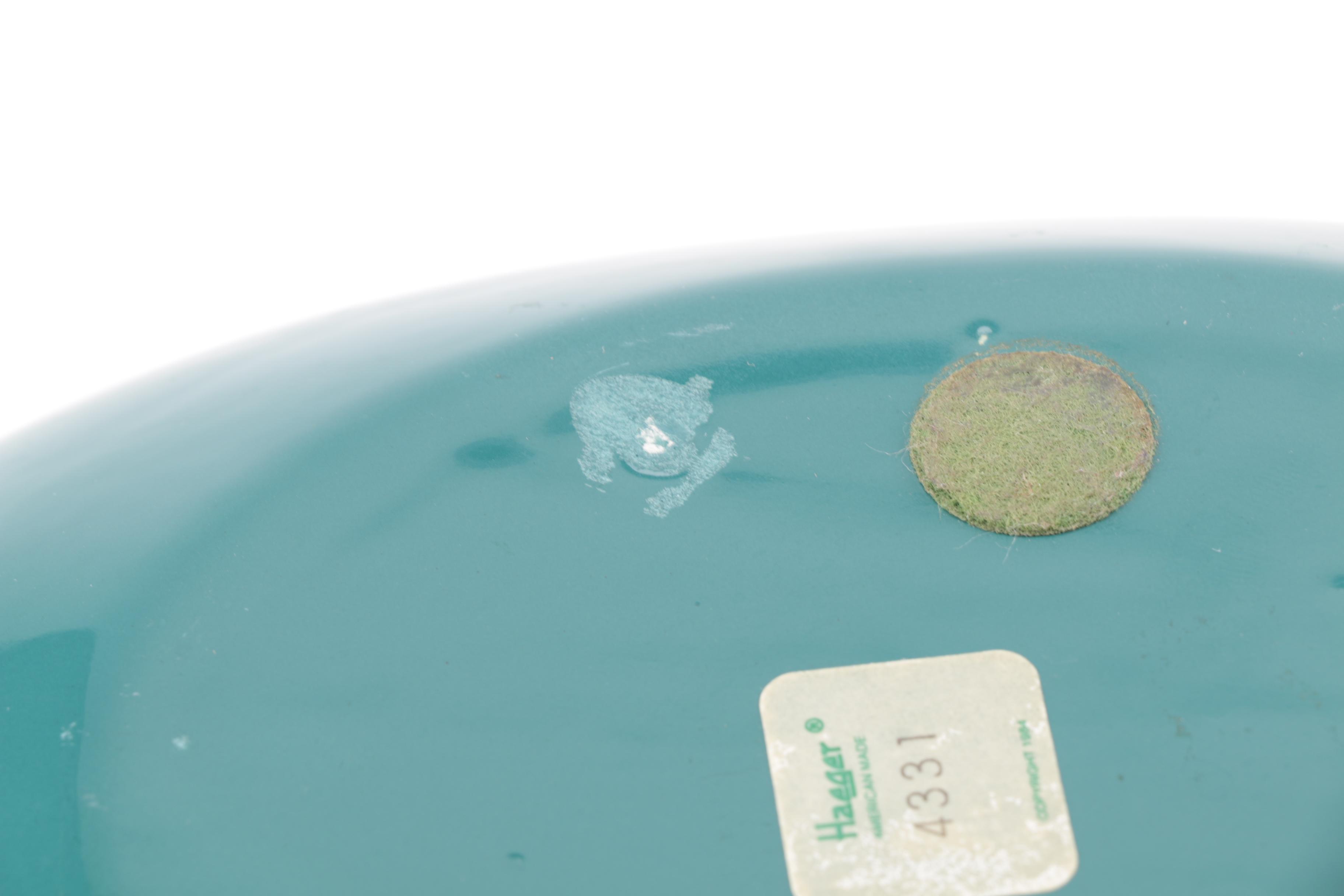 Vintage Haeger Pottery Vase and Norleans Glass Vase