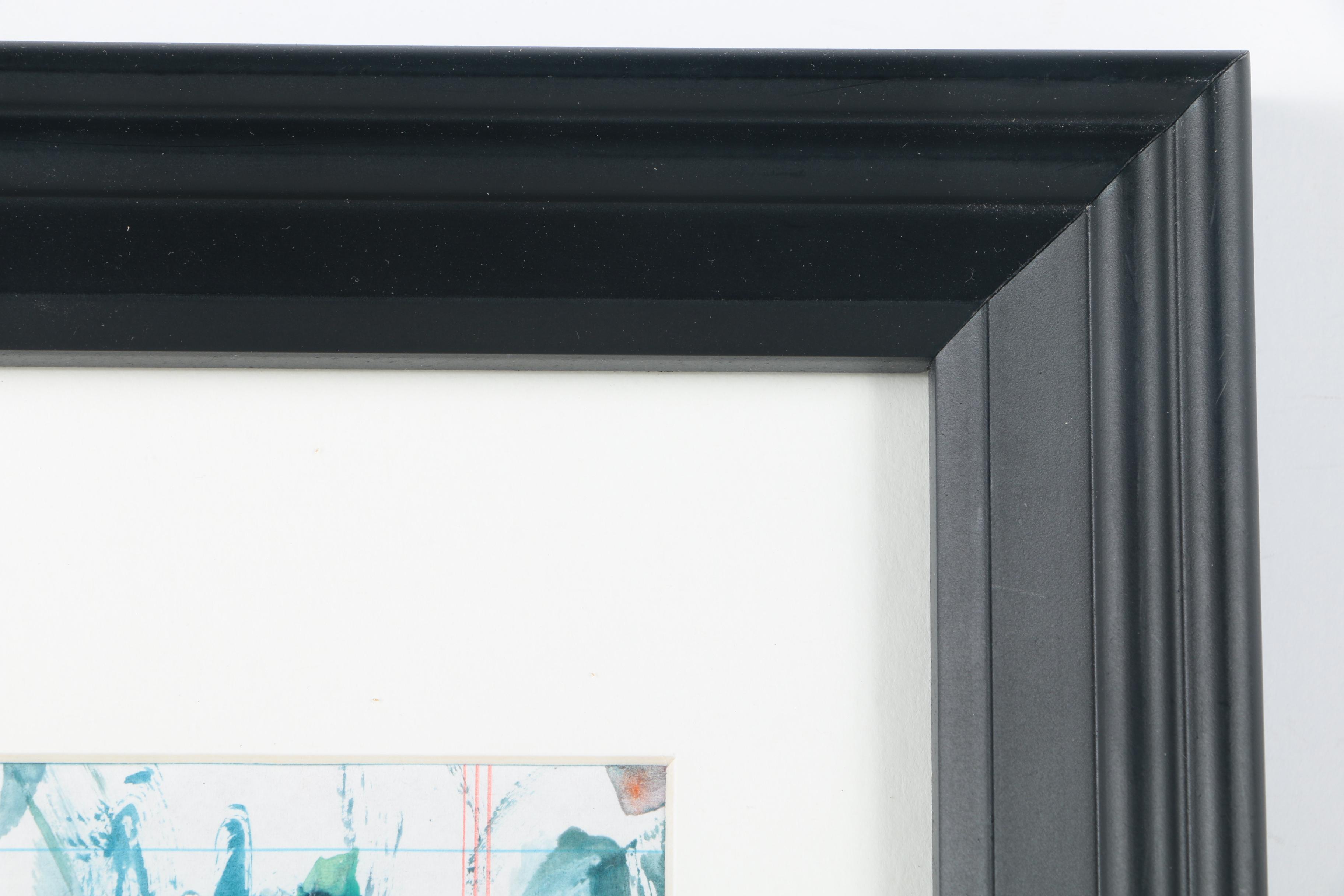 Adrianna Watercolor on Notebook Paper of an Abstract Scene