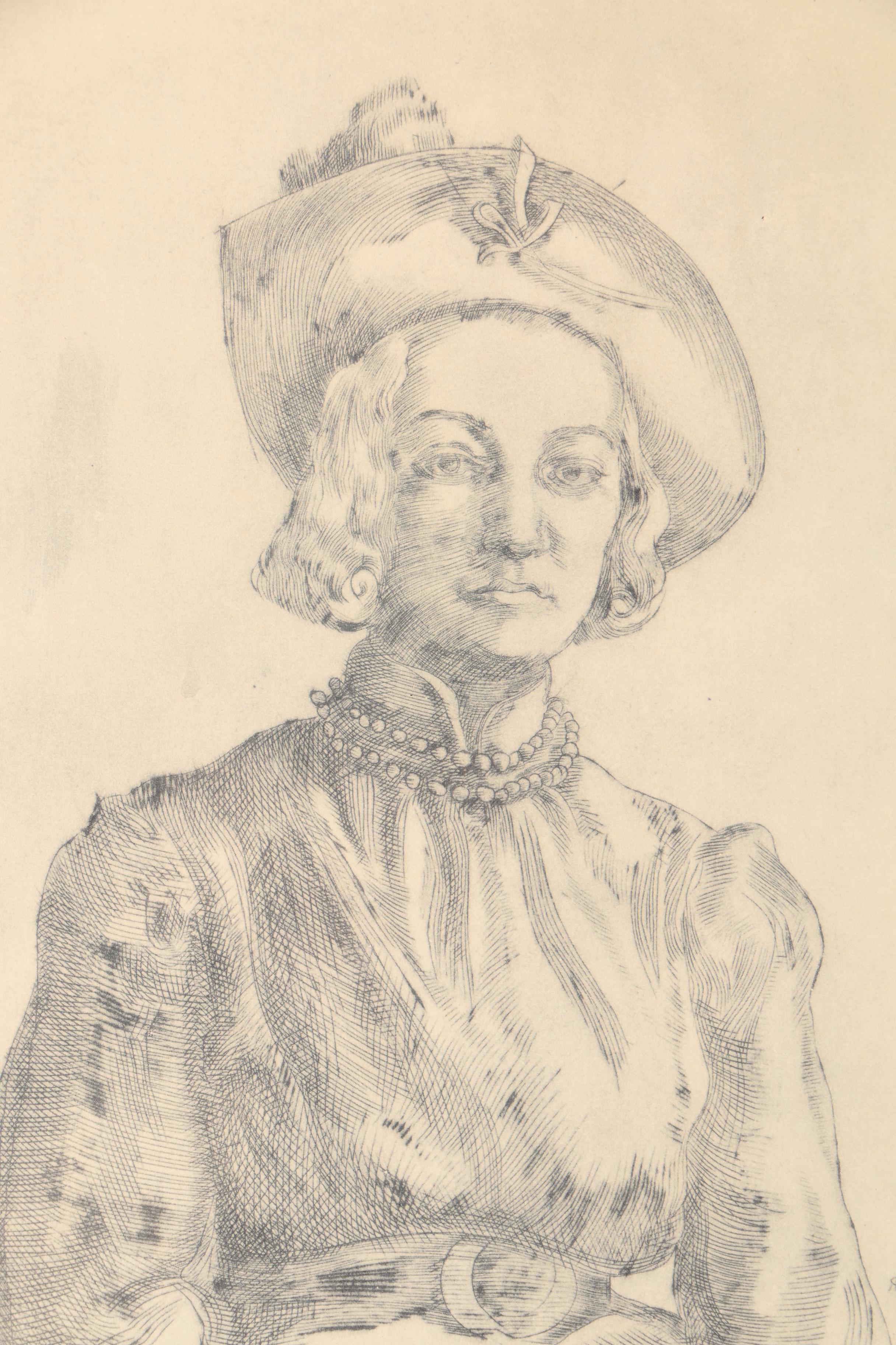 After Reginald Marsh Offset Lithograph "Felicia"