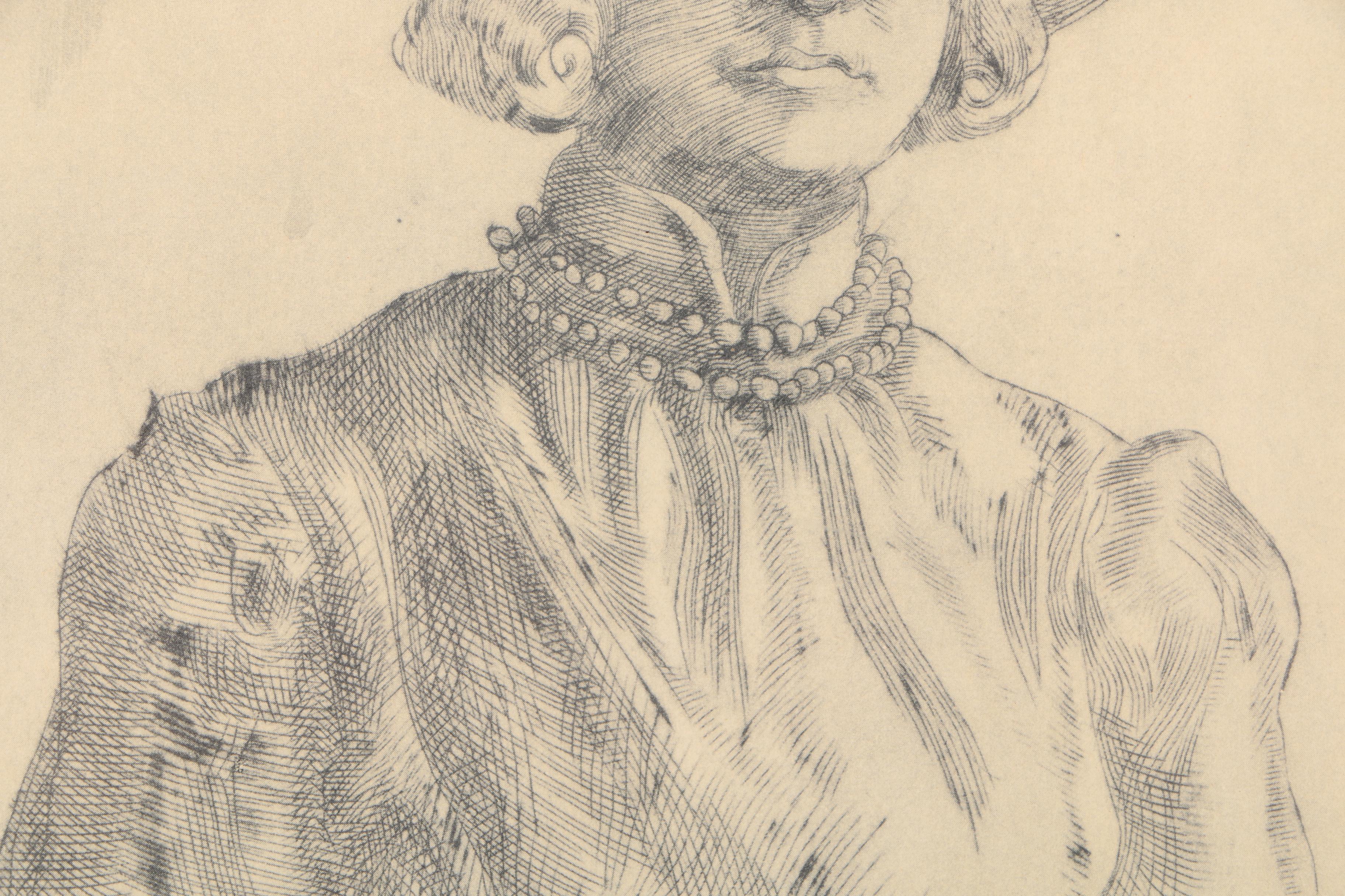 After Reginald Marsh Offset Lithograph "Felicia"