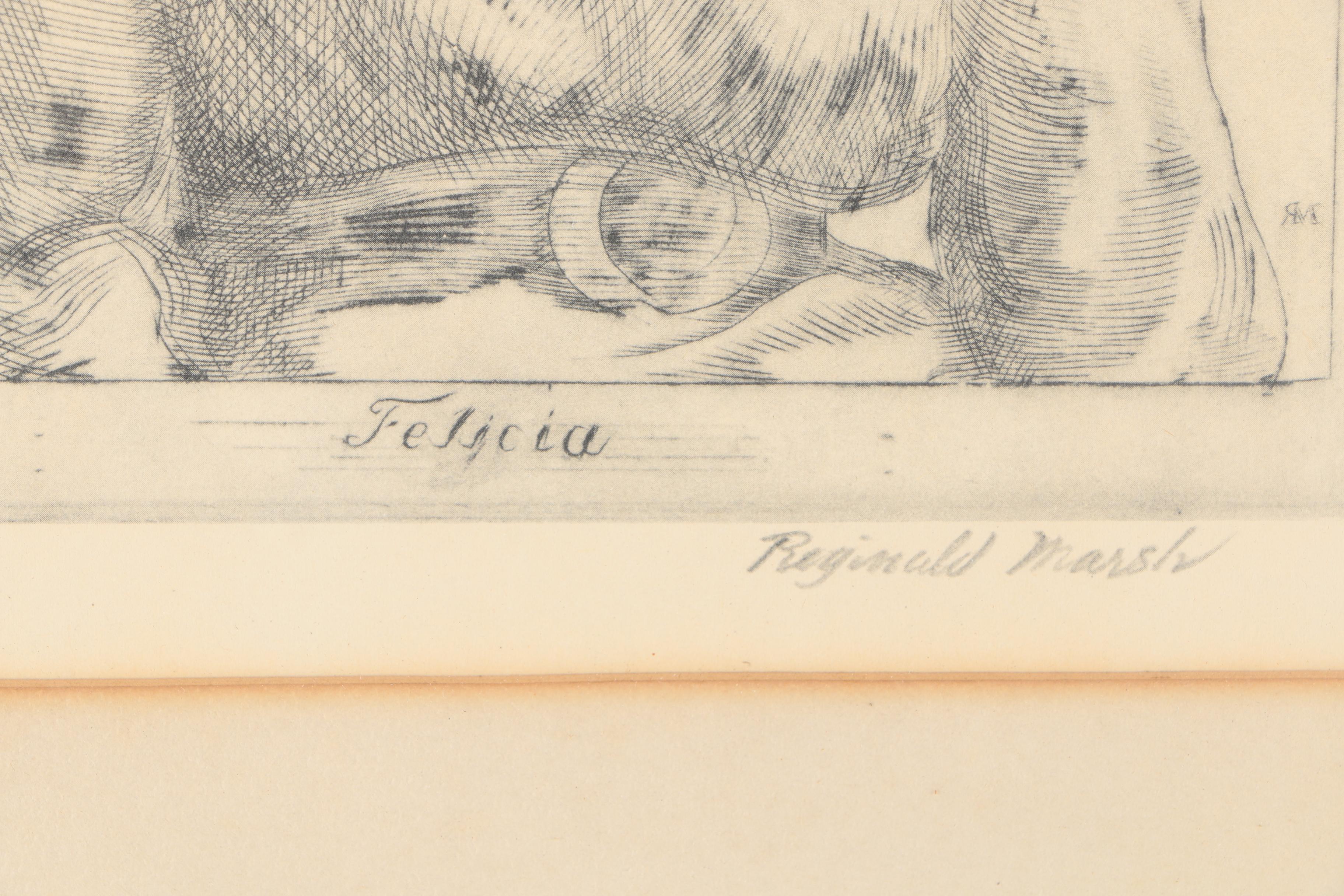 After Reginald Marsh Offset Lithograph "Felicia"