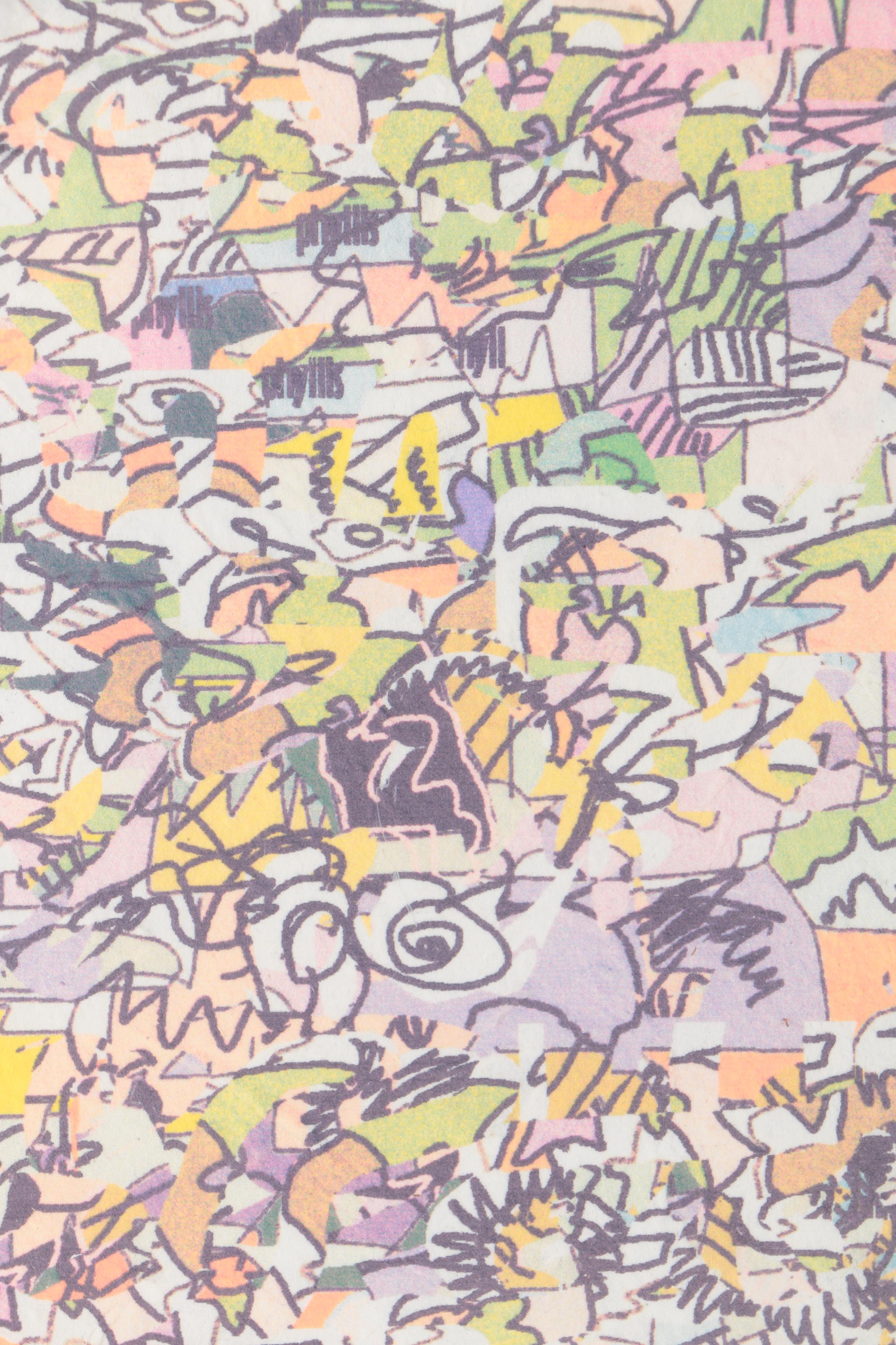 Giclee on Paper of an Abstract Scene