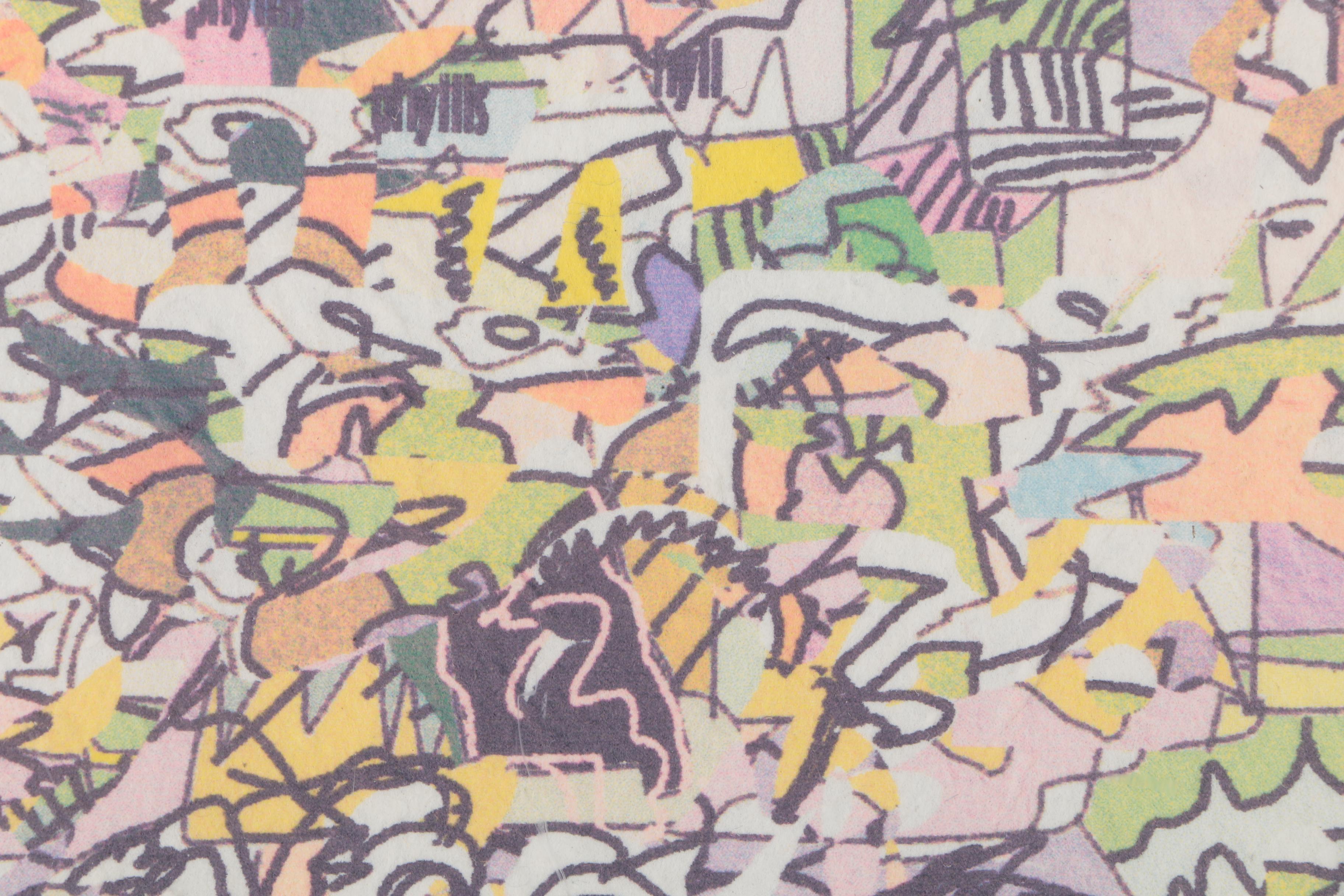 Giclee on Paper of an Abstract Scene