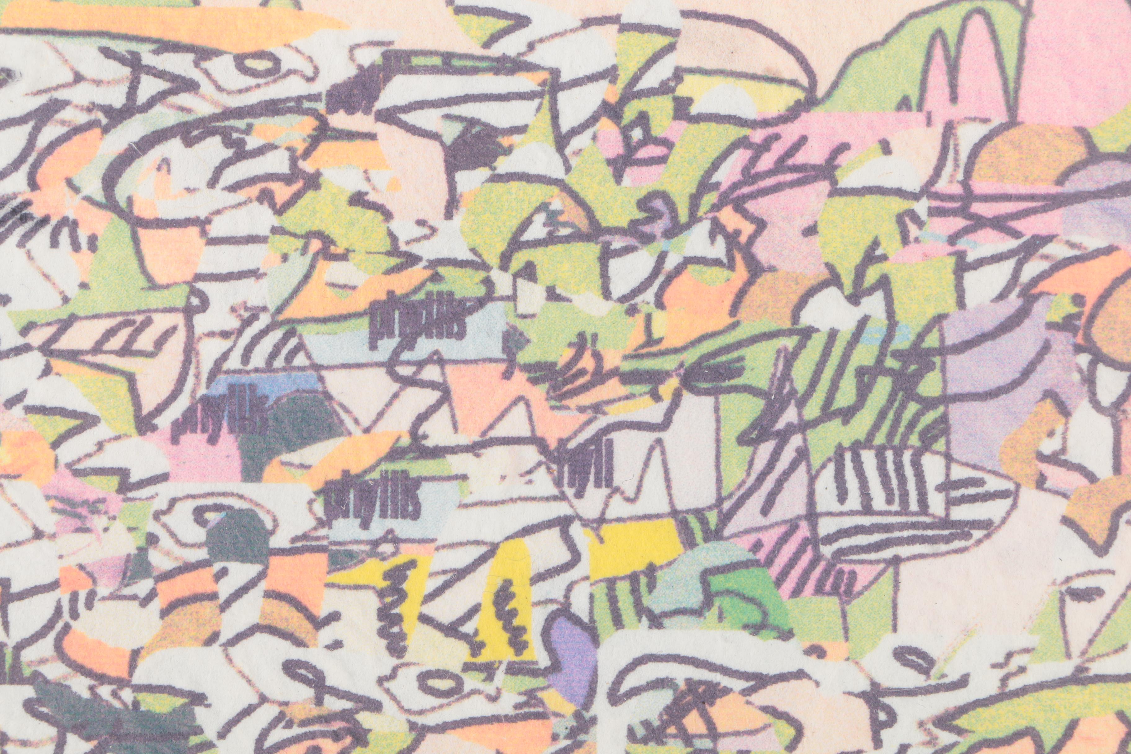 Giclee on Paper of an Abstract Scene