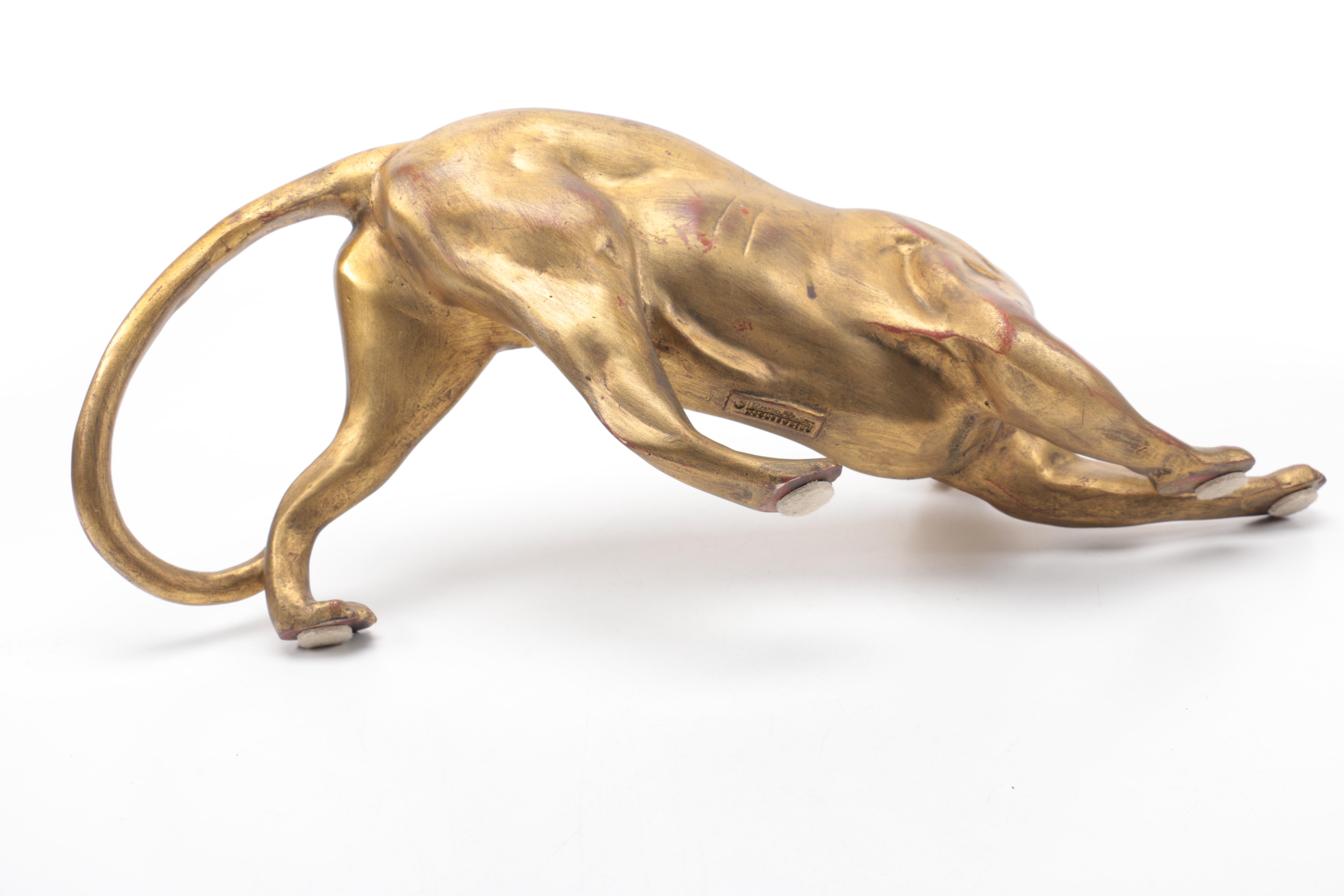 Wooden Jaguar Figure