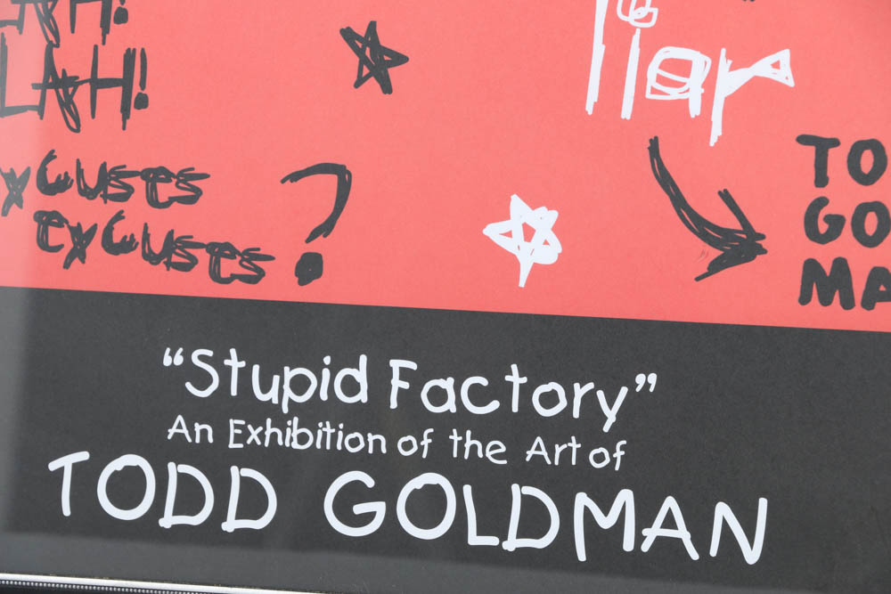 After Todd Goldman Offset Lithograph Exhibition Poster on Paper