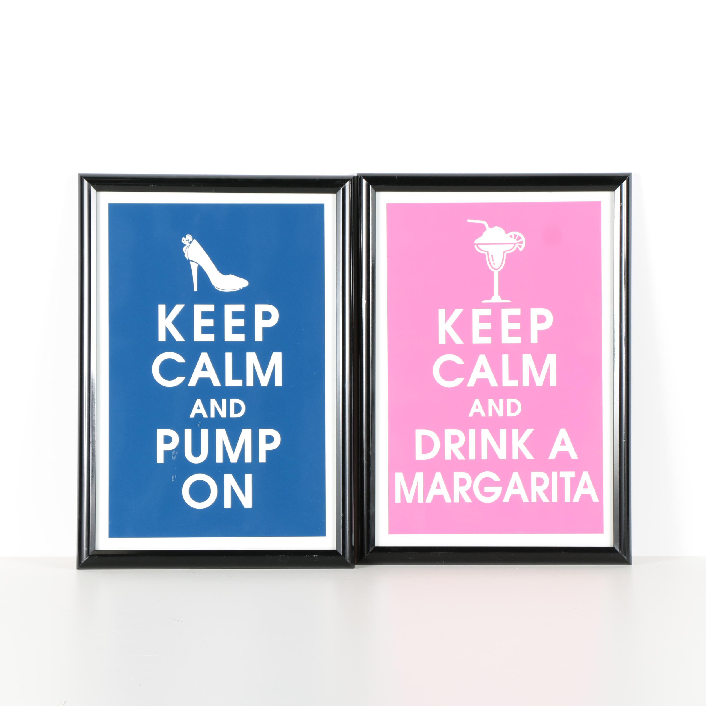 Framed "Keep Calm" Posters