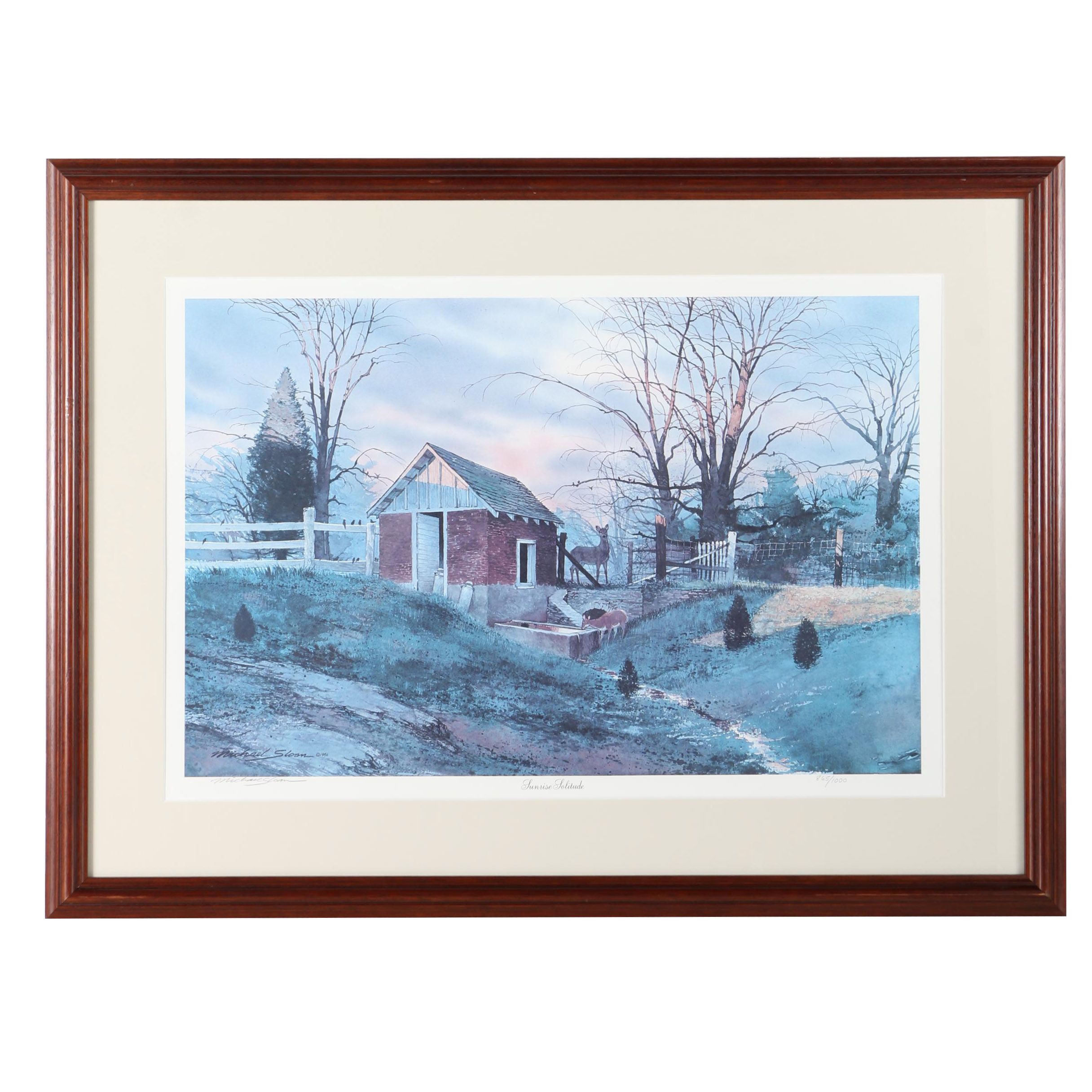 Michael Sloan Limited Edition Offset Lithograph "Sunrise Solitude"