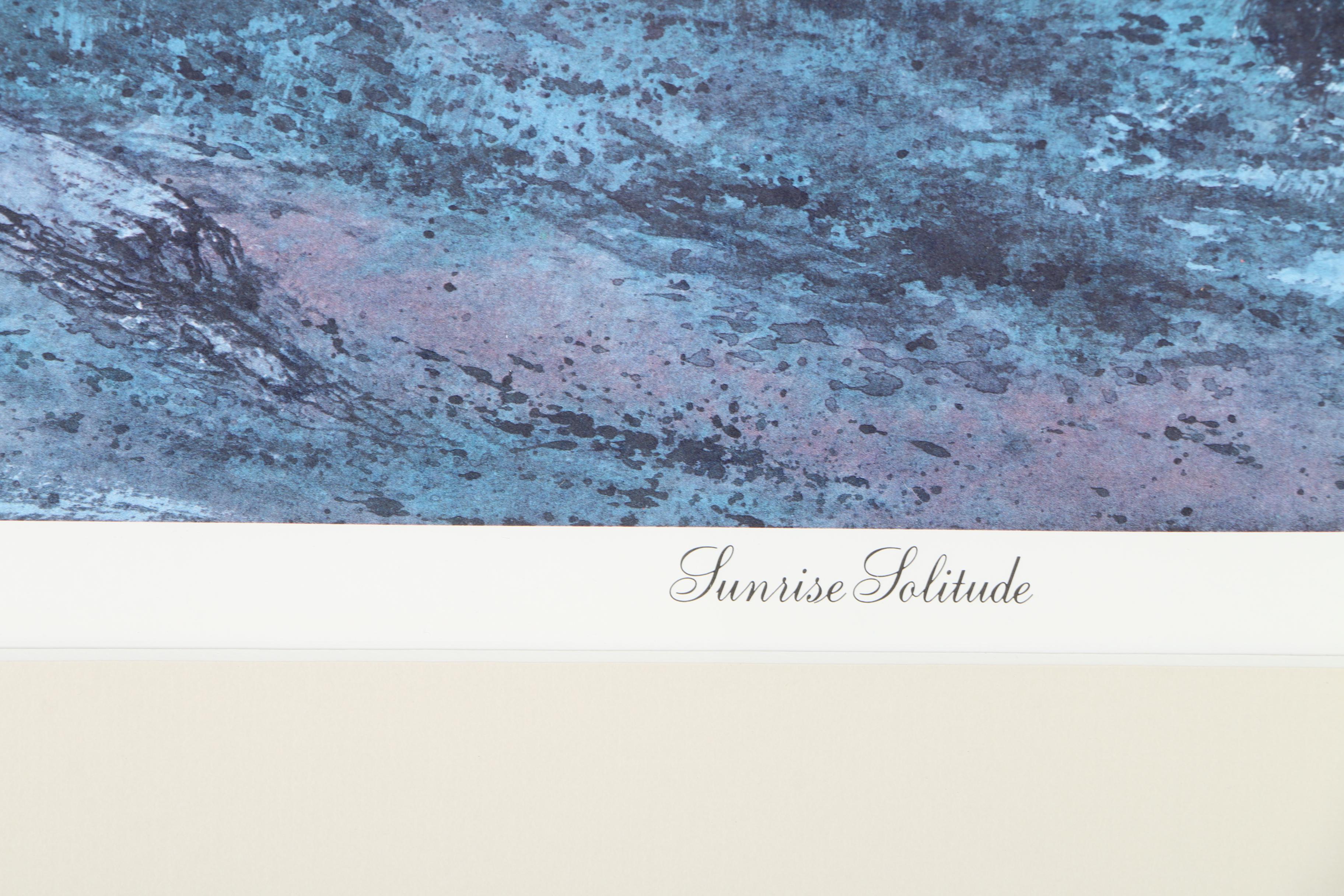 Michael Sloan Limited Edition Offset Lithograph "Sunrise Solitude"