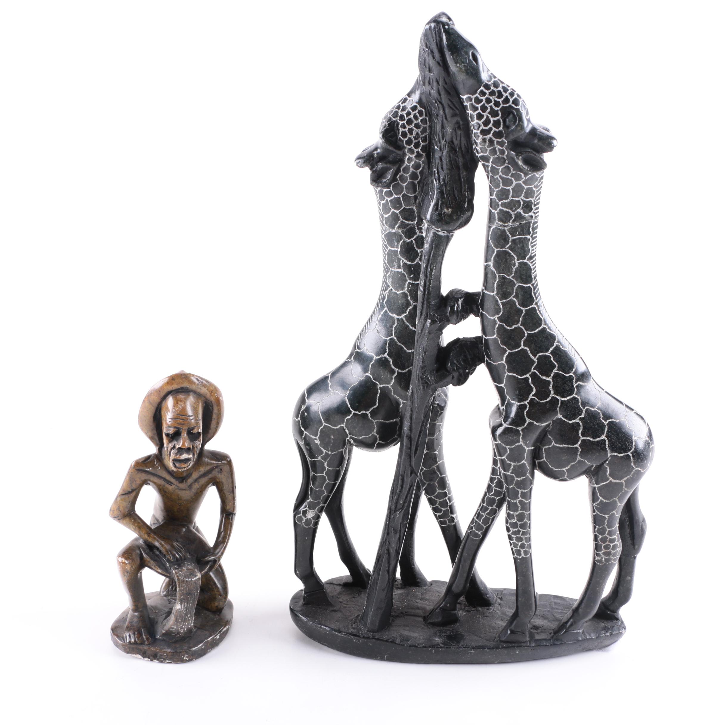 Pair of Soapstone Figurines