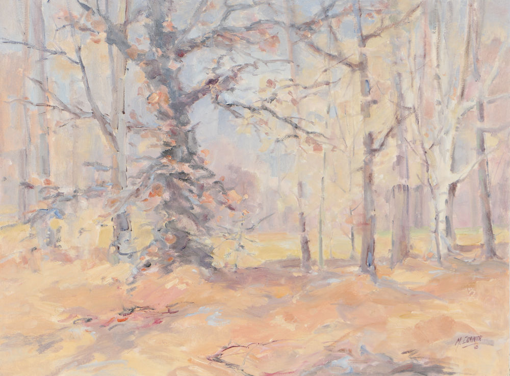 Mae Connor Oil Painting on Canvas Forest Landscape