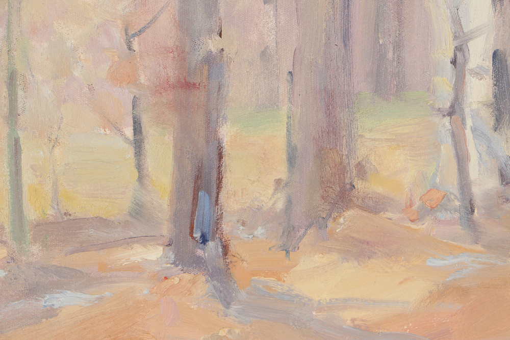 Mae Connor Oil Painting on Canvas Forest Landscape