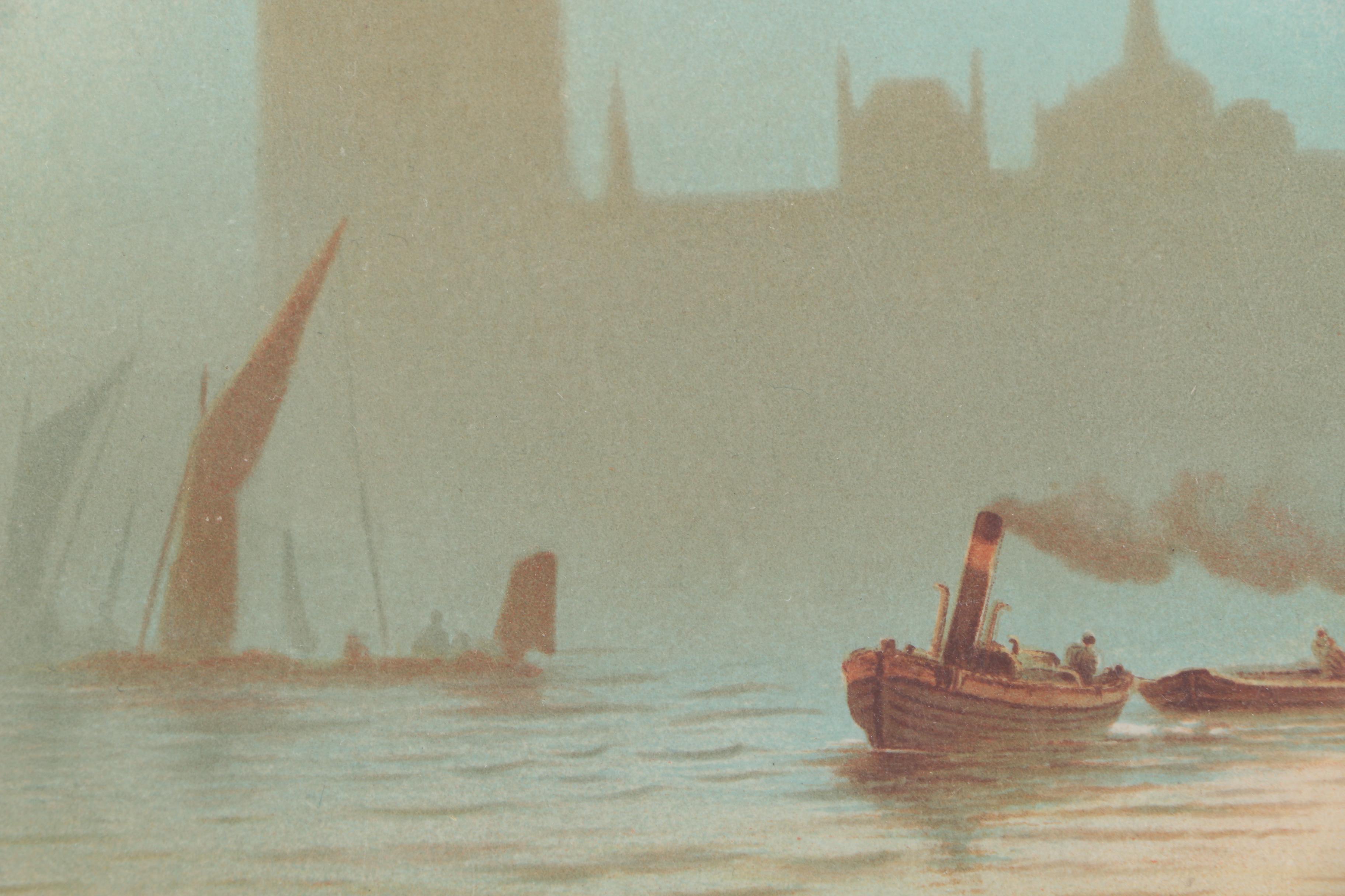 Collection of London-Themed Etchings, Photogravures, and Lithographs On Paper