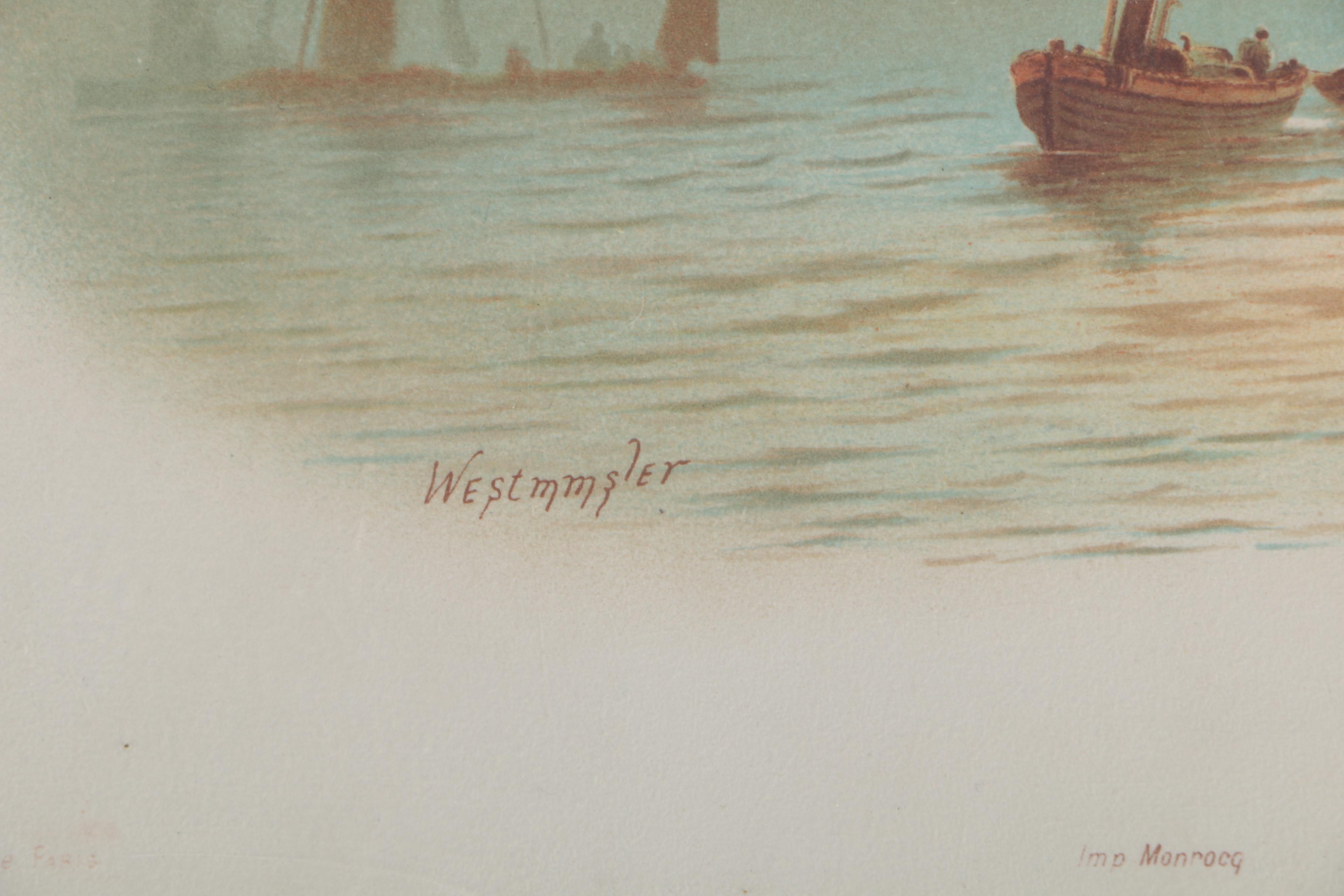 Collection of London-Themed Etchings, Photogravures, and Lithographs On Paper