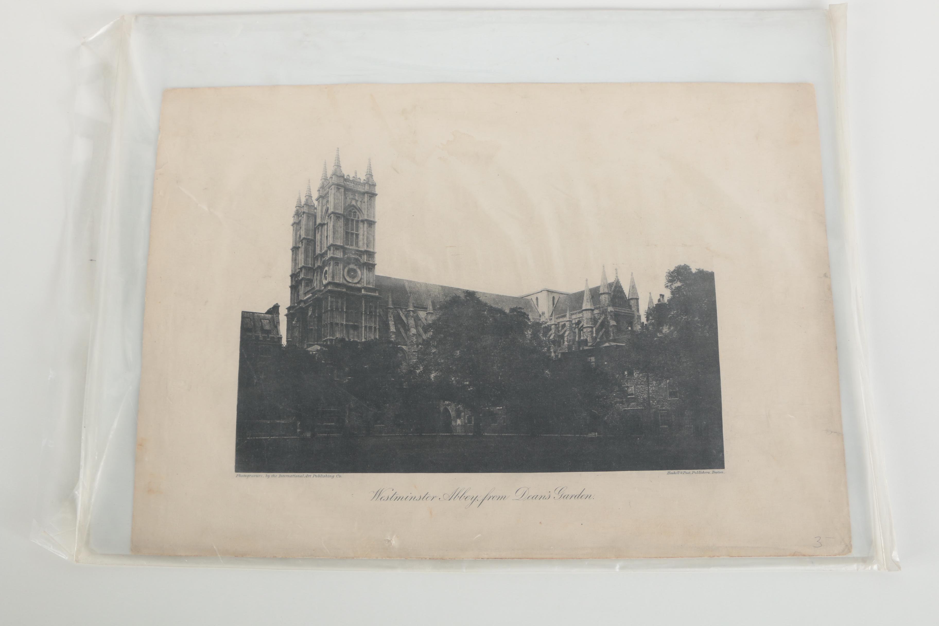 Collection of London-Themed Etchings, Photogravures, and Lithographs On Paper