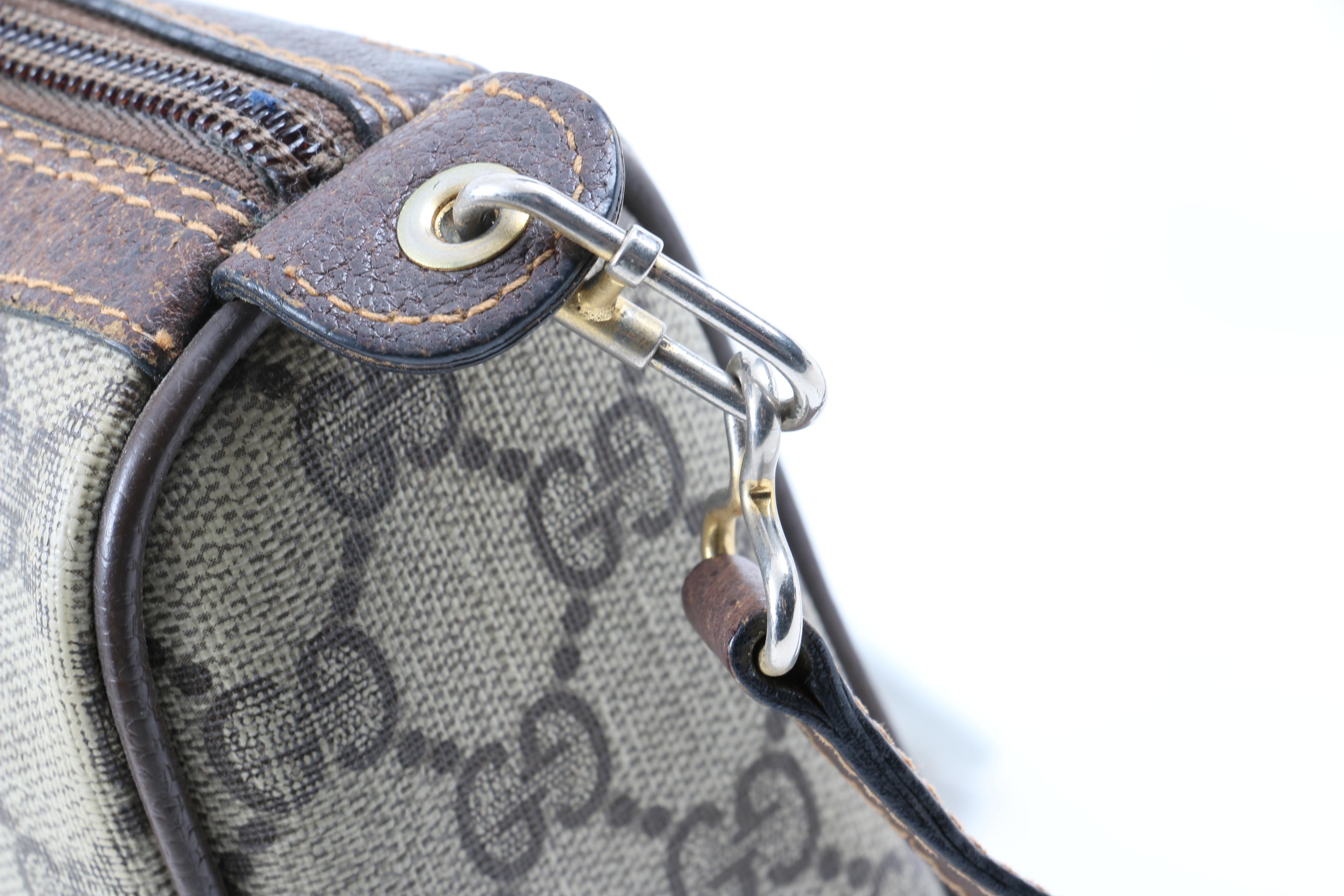 Vintage Gucci Signature Canvas Crossbody