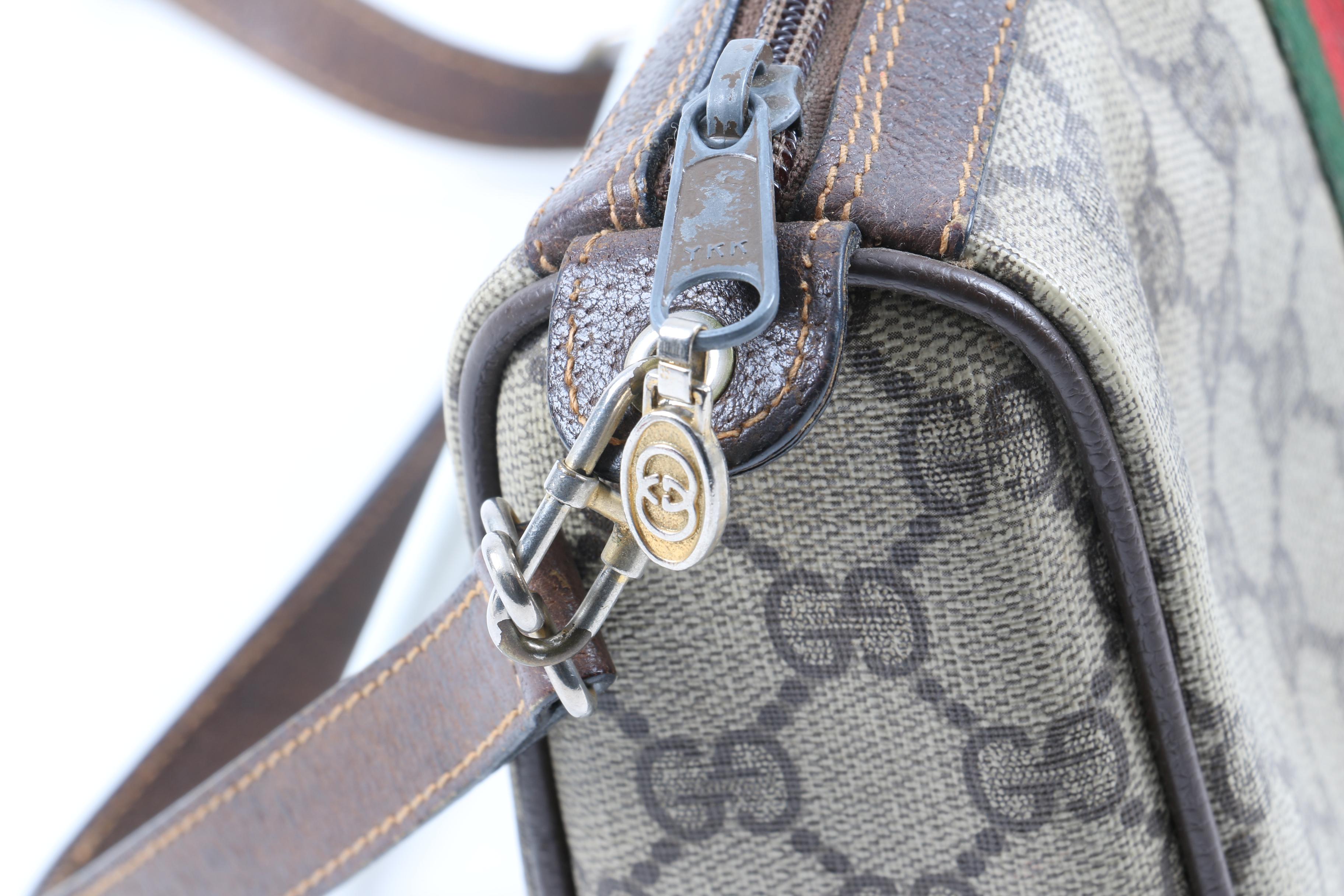 Vintage Gucci Signature Canvas Crossbody