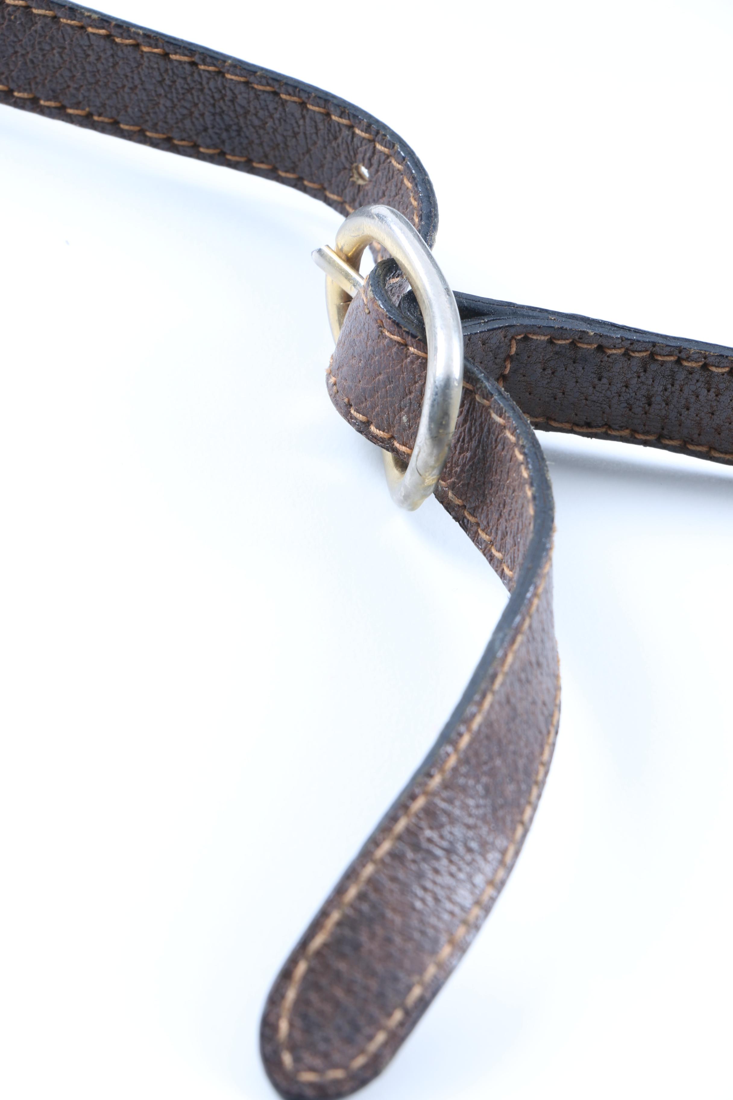 Vintage Gucci Signature Canvas Crossbody