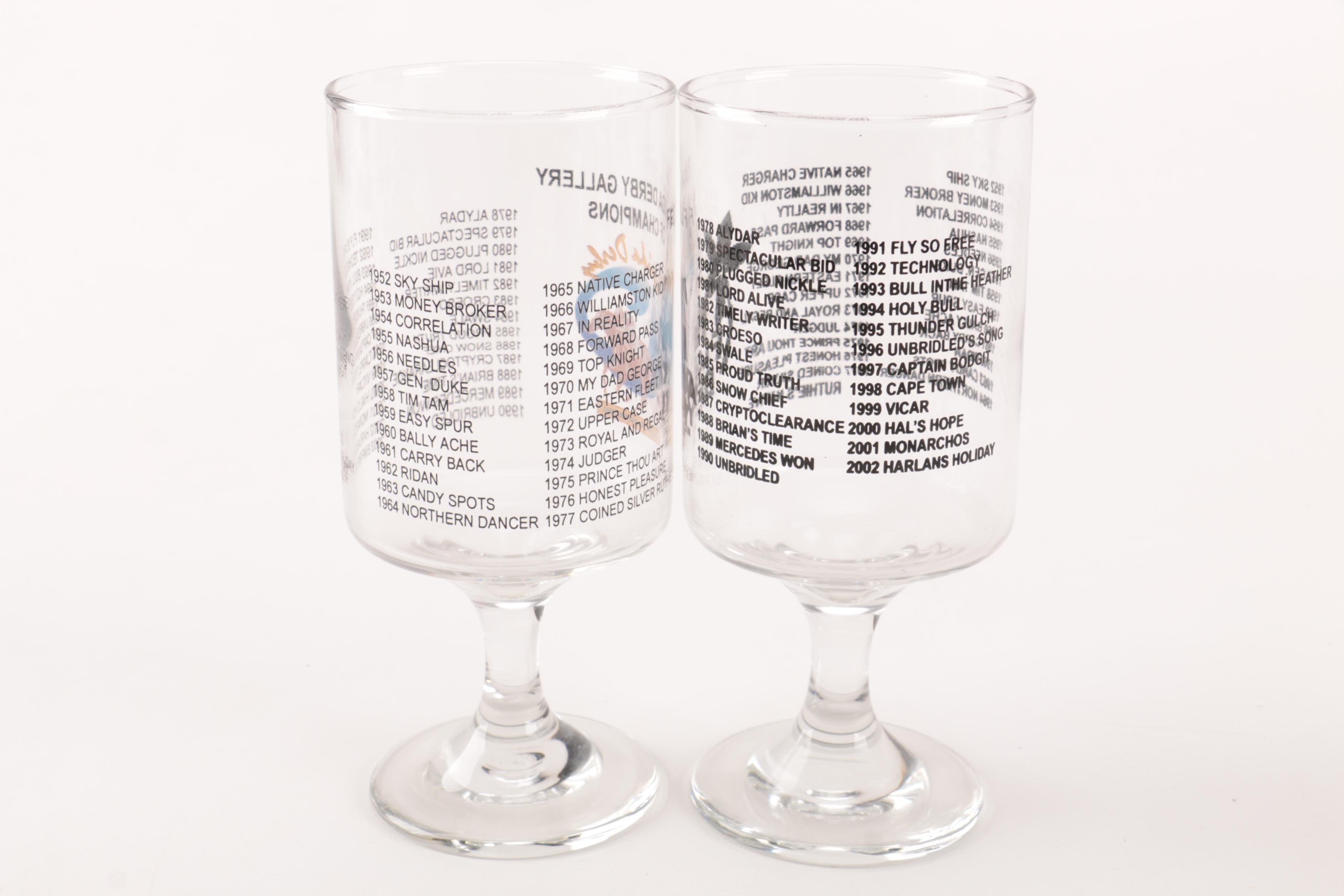 Assortment of Florida Derby Glassware
