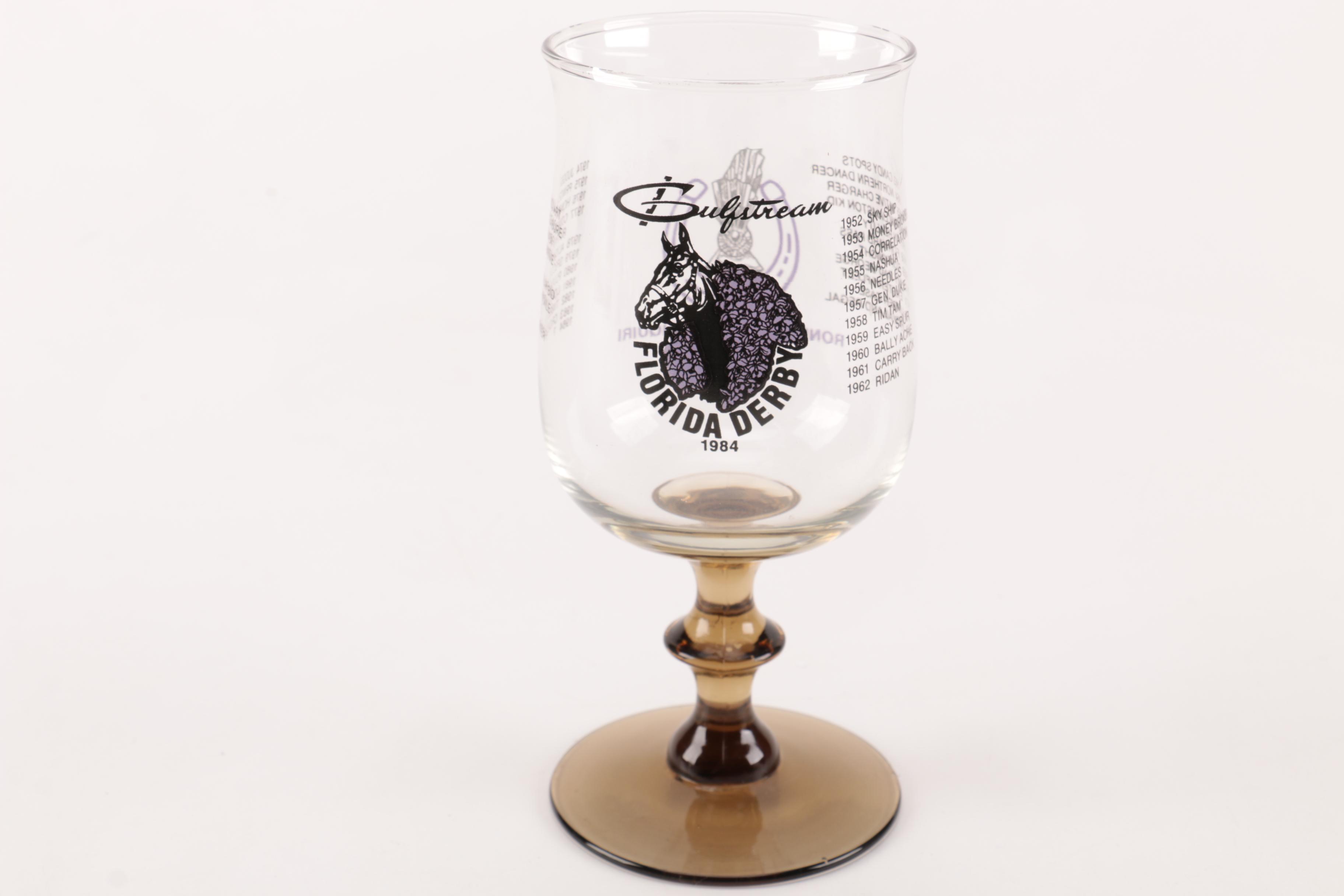 Assortment of Florida Derby Glassware