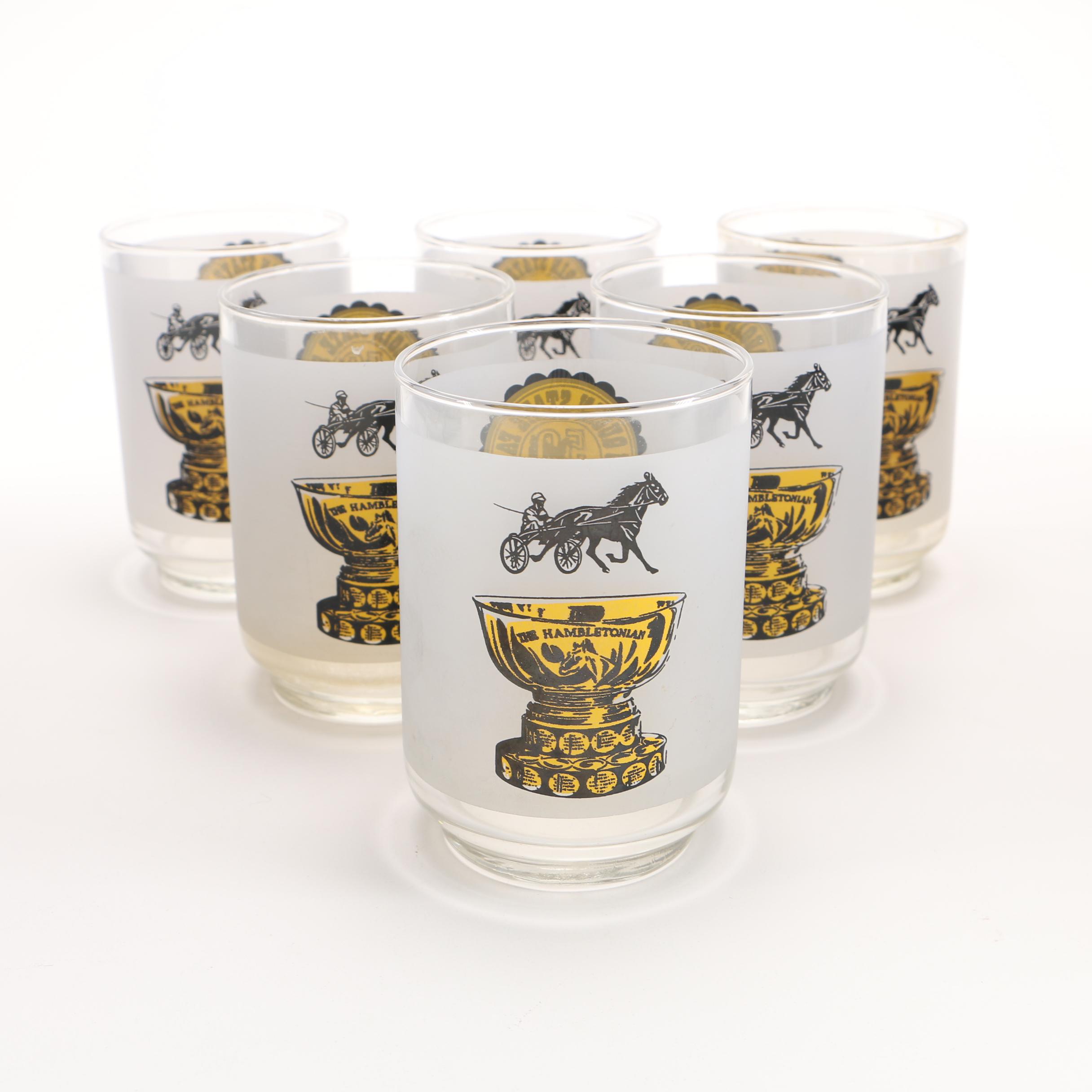 Hambletonian 50th Anniversary Glasses