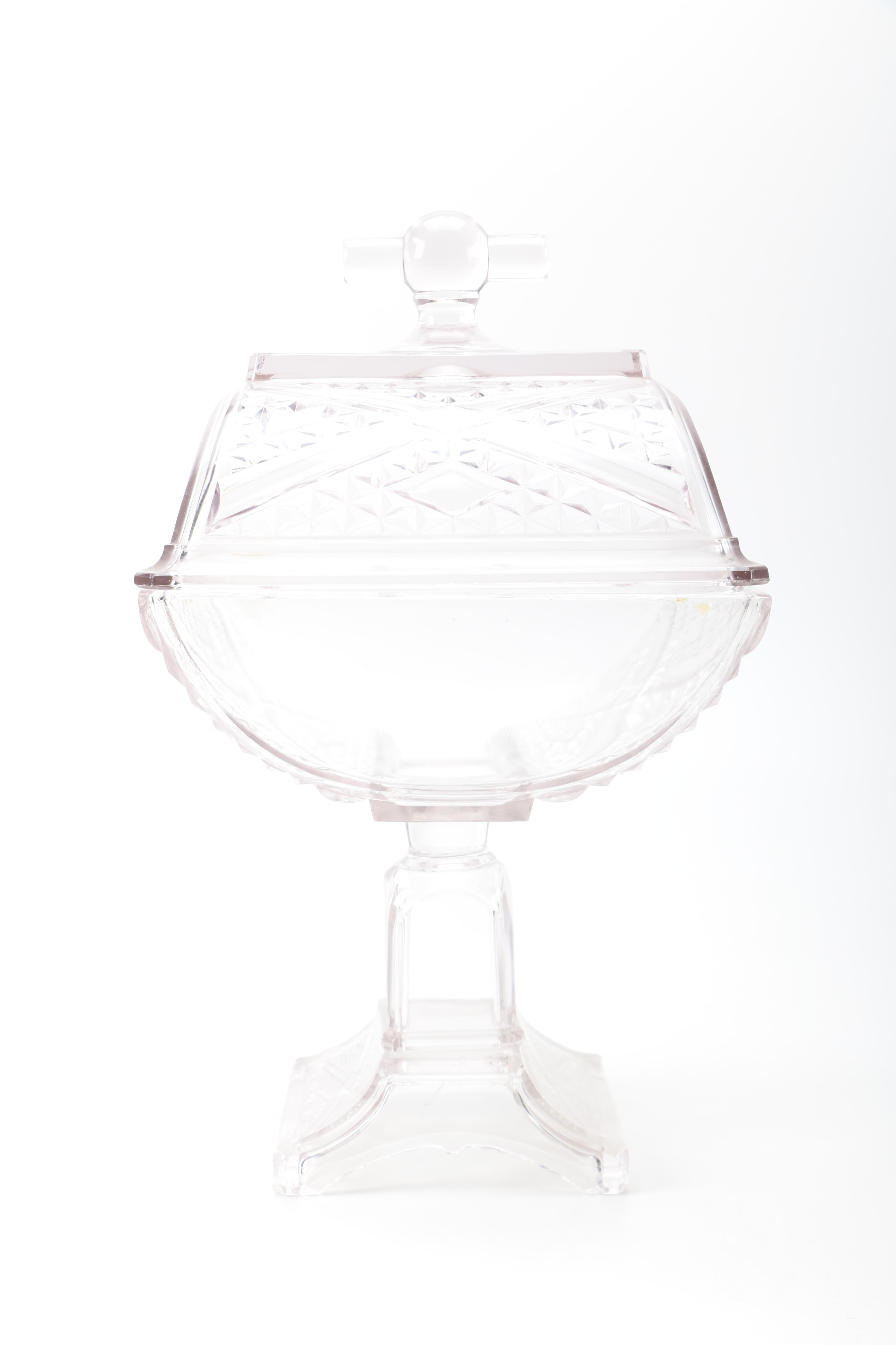 Selection of Vintage Pressed Glass Tableware