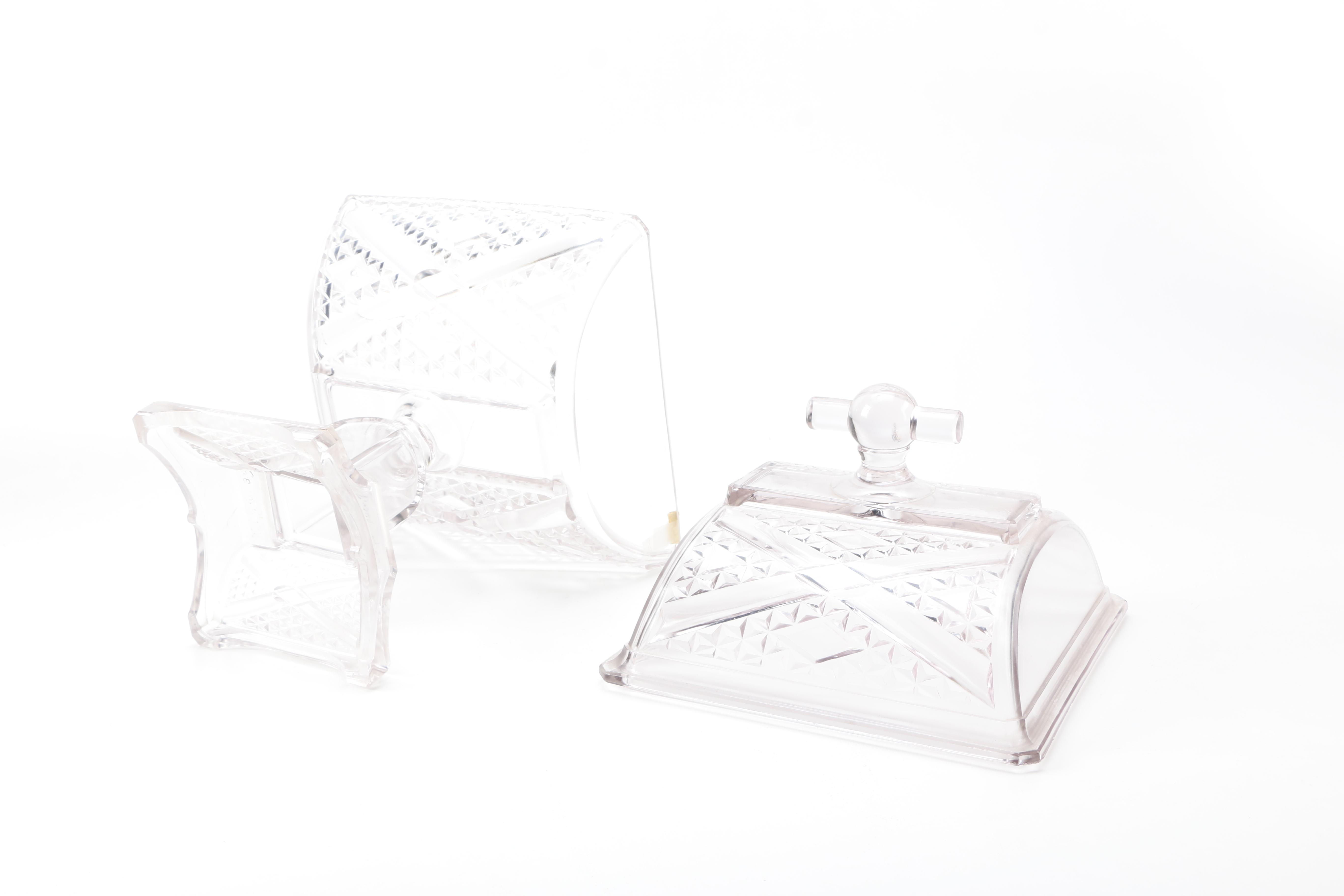 Selection of Vintage Pressed Glass Tableware